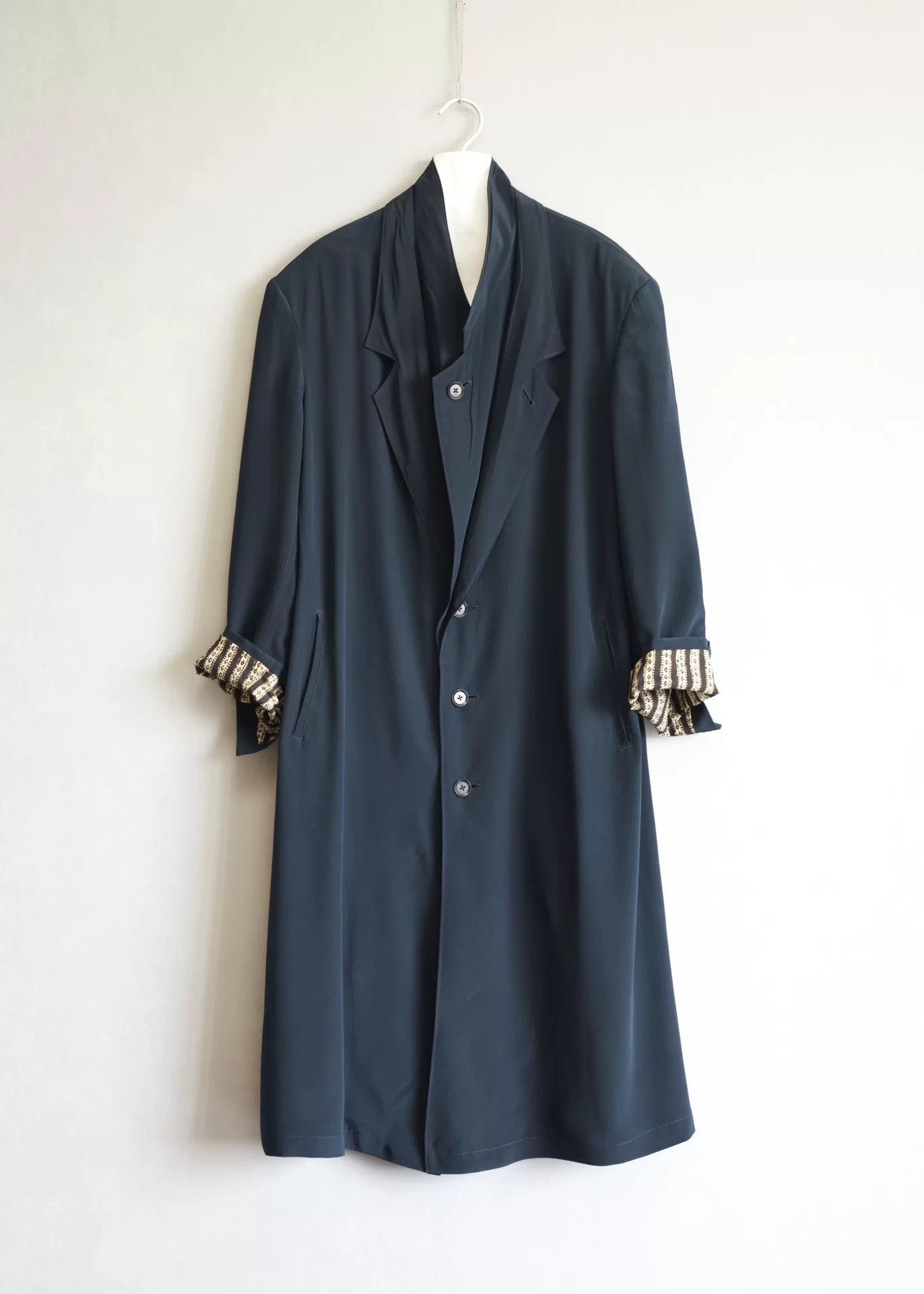 Yohji Yamamoto Yohji Yamamoto 23SS Silk Double-Collar Coat Size US M / EU 48-50 / 2 - 3 Thumbnail