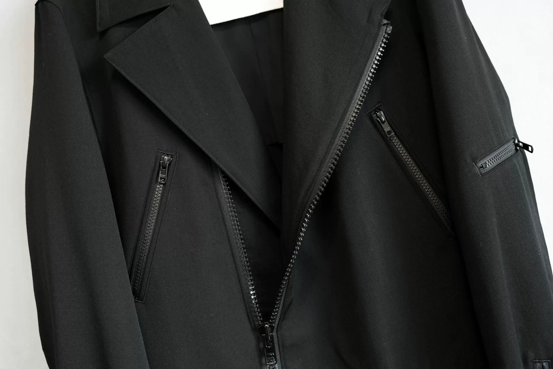 Yohji Yamamoto Yohji Yamamoto 20SS Zip Biker Wool Coat Size US S / EU 44-46 / 1 - 5 Thumbnail