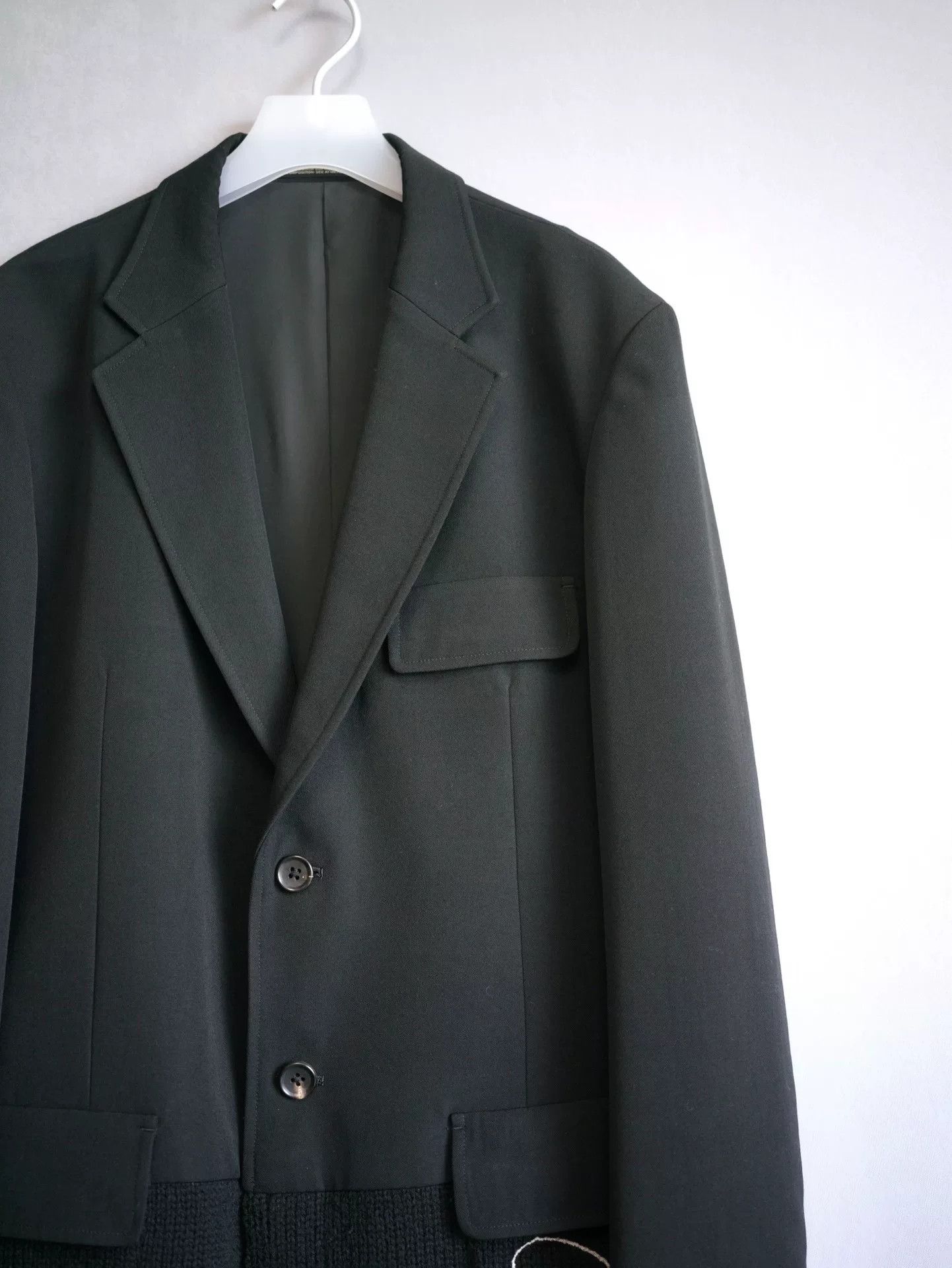 Yohji Yamamoto Yohji Yamamoto 07AW Embroidered Knit Coat Size US L / EU 52-54 / 3 - 3 Thumbnail