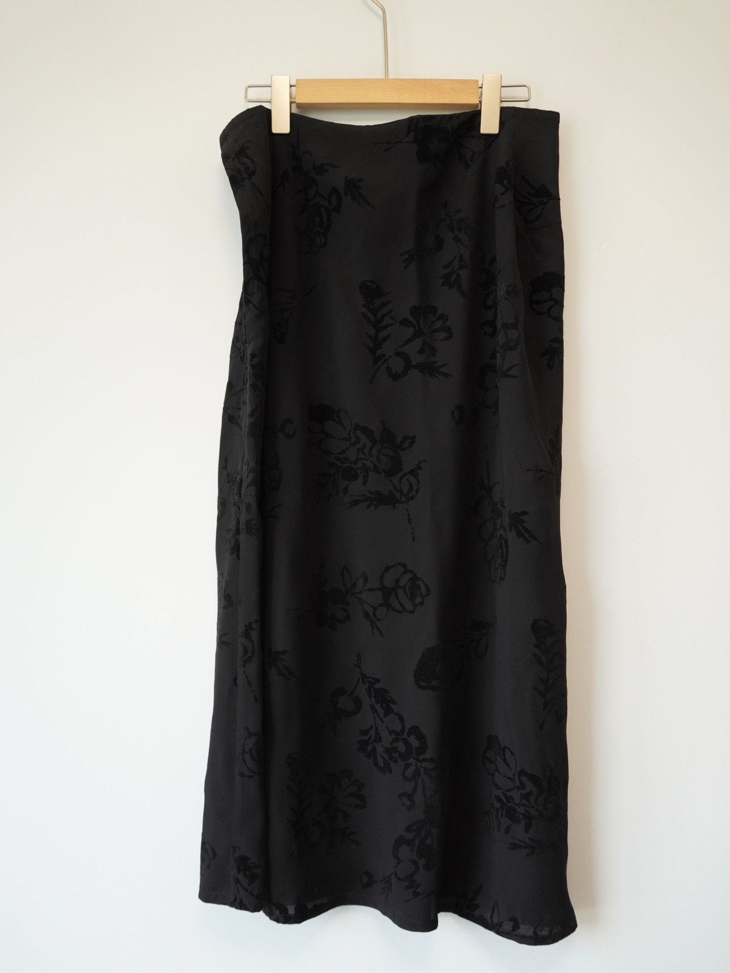 Yohji Yamamoto Yohji Yamamoto 1997SS Velvet Floral Skirt Size 36" / US 14 / IT 50 - 3 Thumbnail