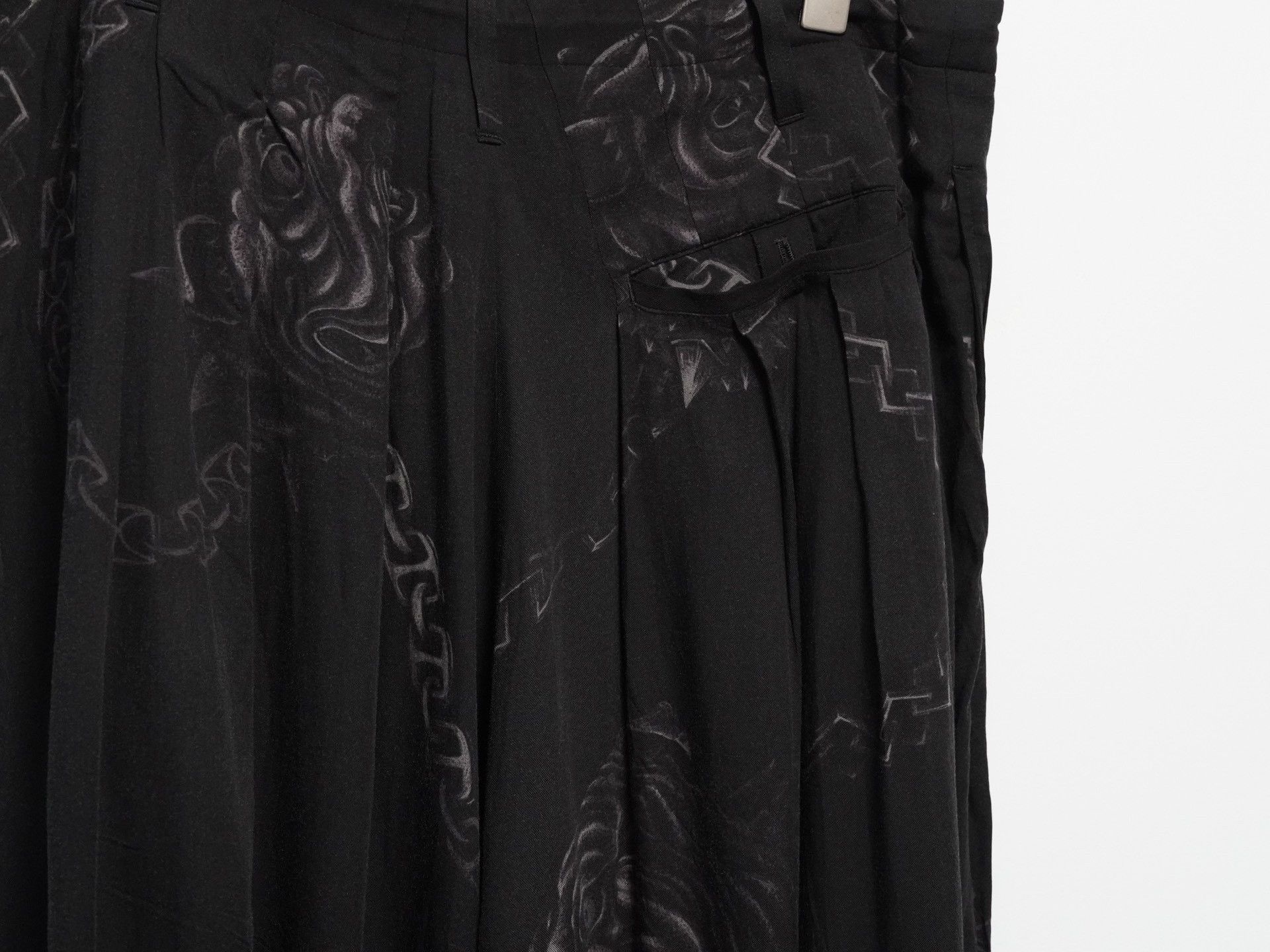 Yohji Yamamoto Yohji Yamamoto 2019AW 24 Pleat Rayon Pants Size US 28 / EU 44 - 5 Thumbnail