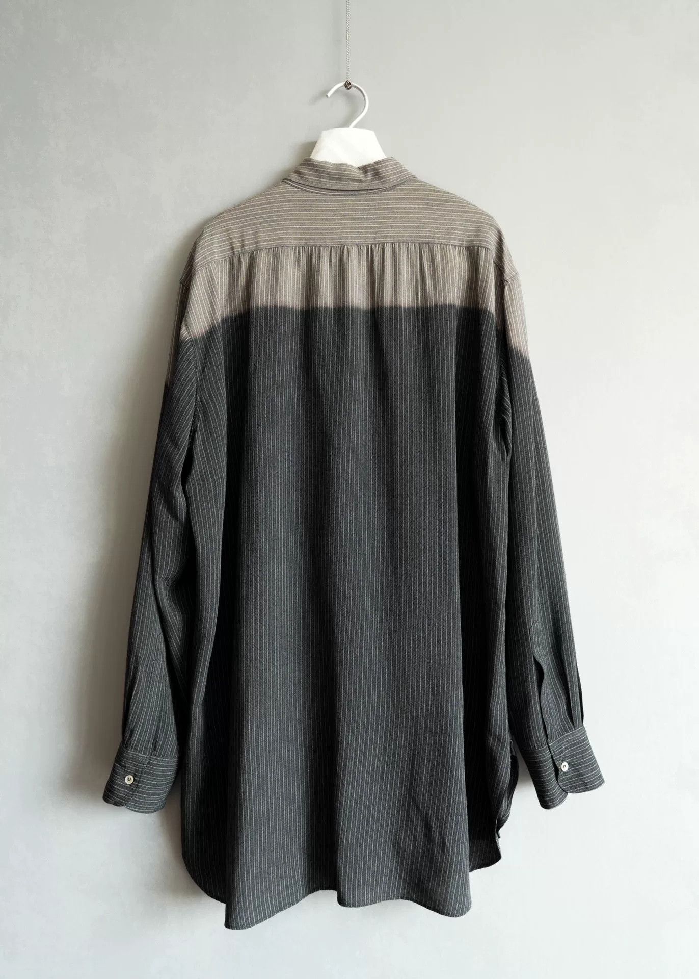 Yohji Yamamoto Yohji Yamamoto 96AW Stripe Faded Shirt Size US M / EU 48-50 / 2 - 3 Thumbnail
