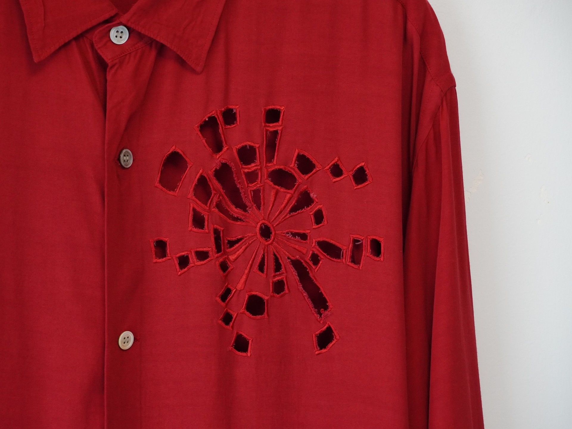 Yohji Yamamoto Yohji Yamamoto Y's Men Hollow Out Shirt Size US M / EU 48-50 / 2 - 2 Thumbnail