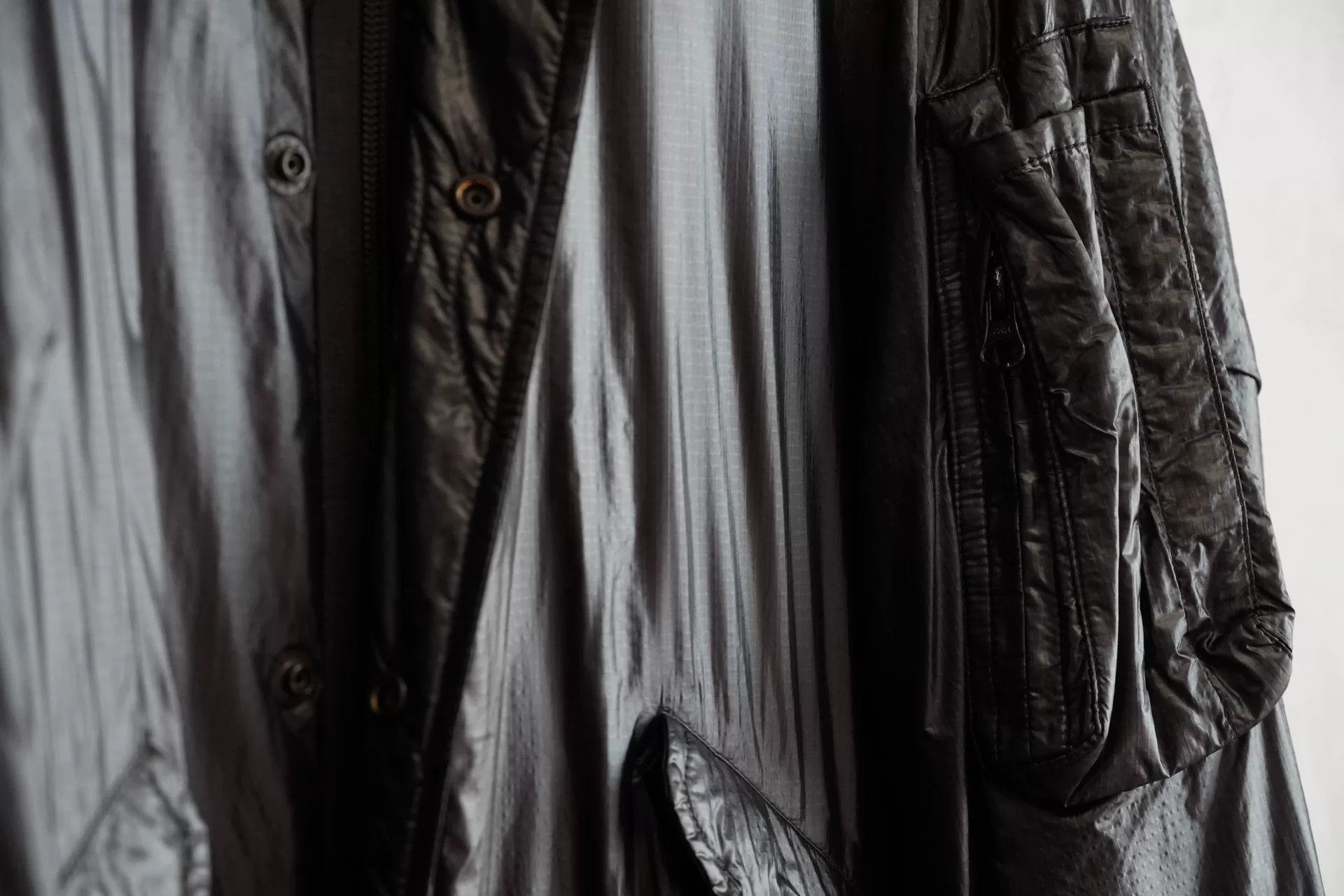 Yohji Yamamoto Yohji Yamamoto 13SS Nylon Fish Tail Coat Size US S / EU 44-46 / 1 - 6 Thumbnail