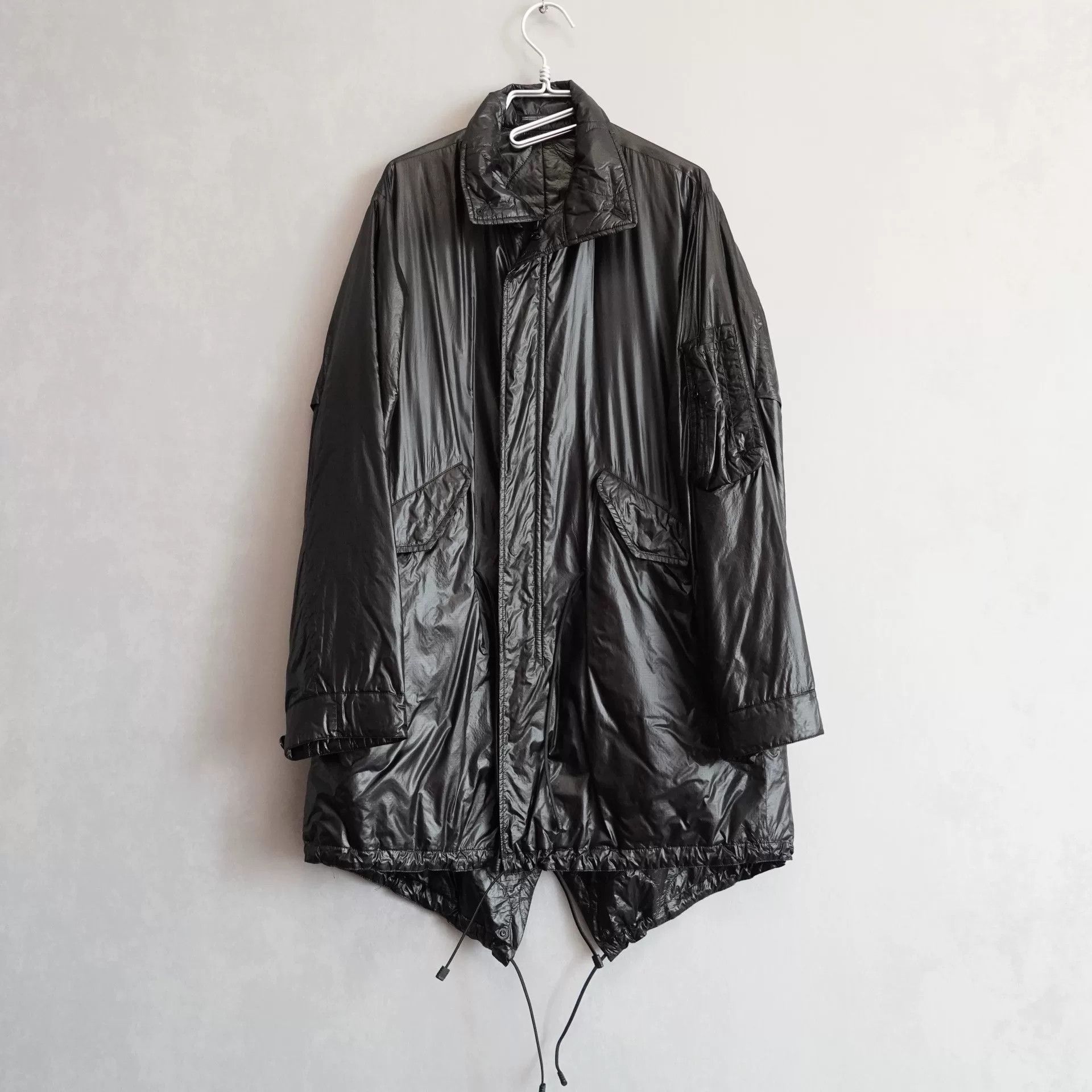 Yohji Yamamoto Yohji Yamamoto 13SS Nylon Fish Tail Coat Size US S / EU 44-46 / 1 - 3 Thumbnail