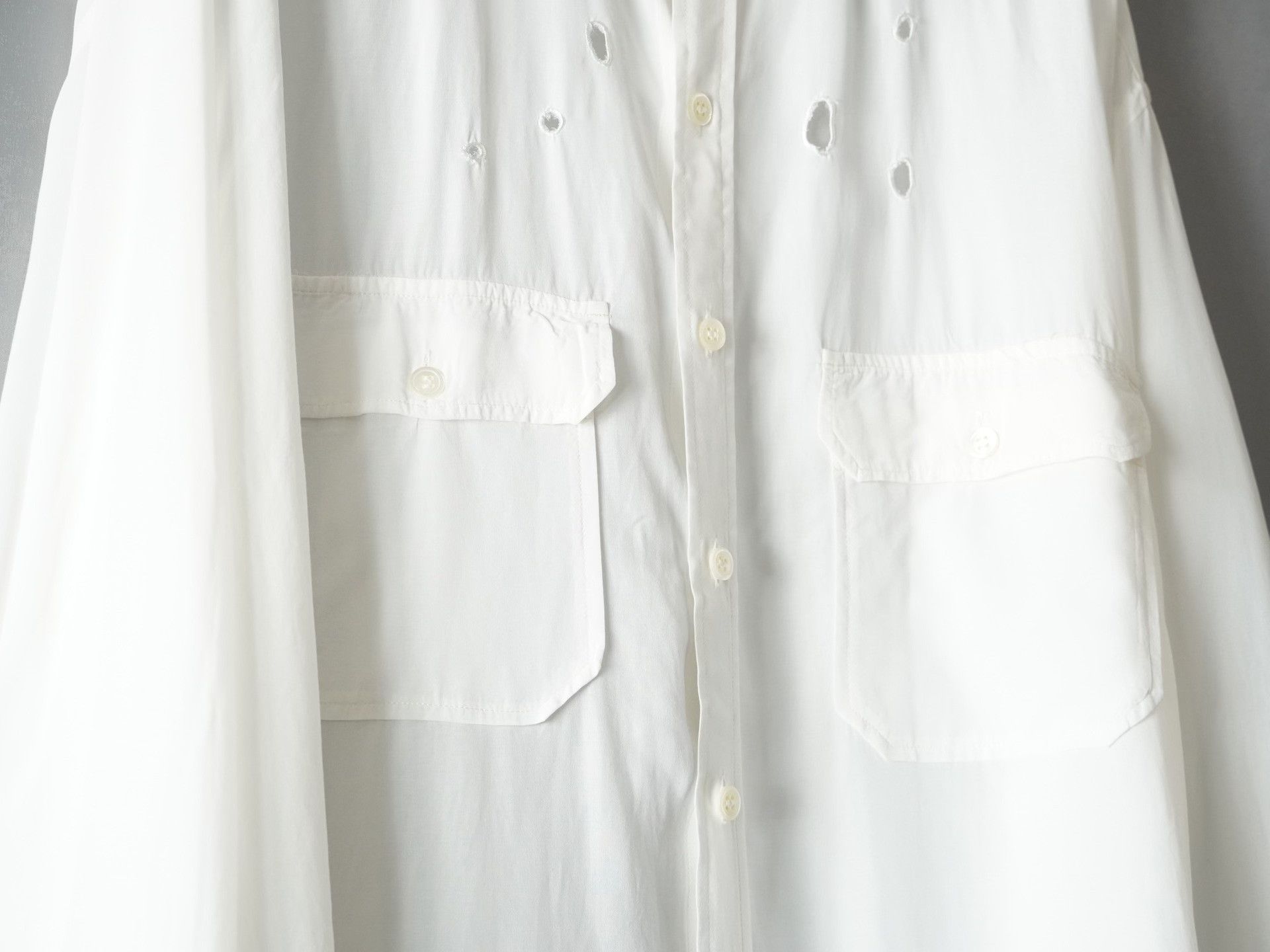 Yohji Yamamoto Yohji Yamamoto 1992SS Bullet Hole Shirt Size US M / EU 48-50 / 2 - 4 Thumbnail