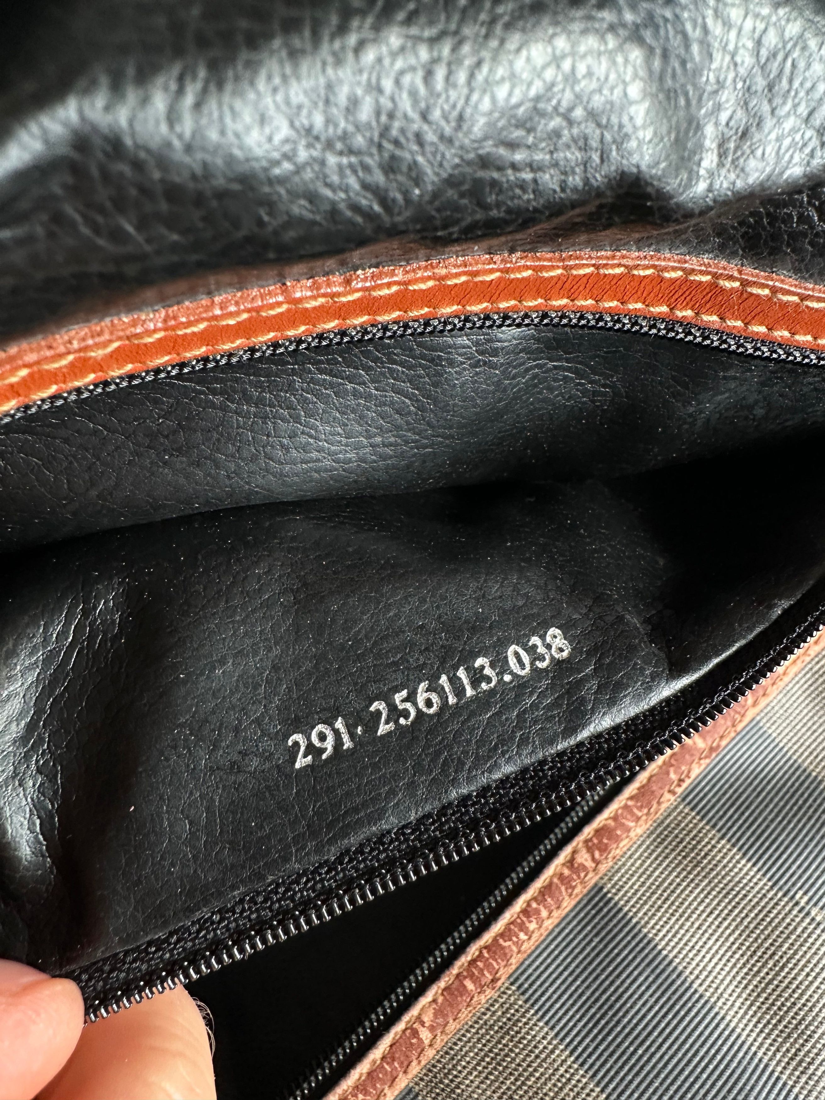 Fendi Vintage Roma Leather Duffel Bag Black Brown Size ONE SIZE - 5 Thumbnail