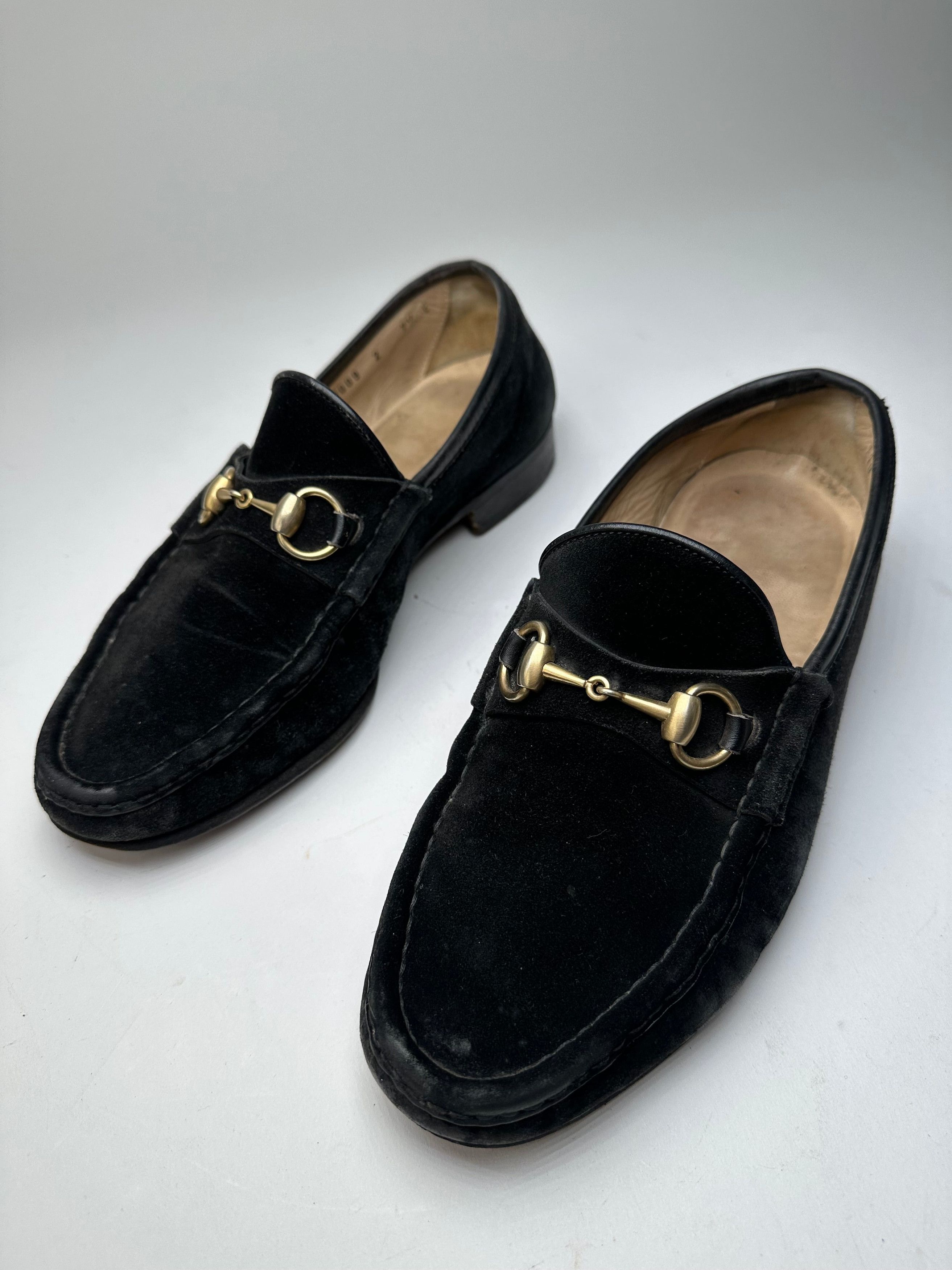 Gucci Vintage Suede Horsebit Loafer Black Size US 10 / IT 40 - 10 Thumbnail