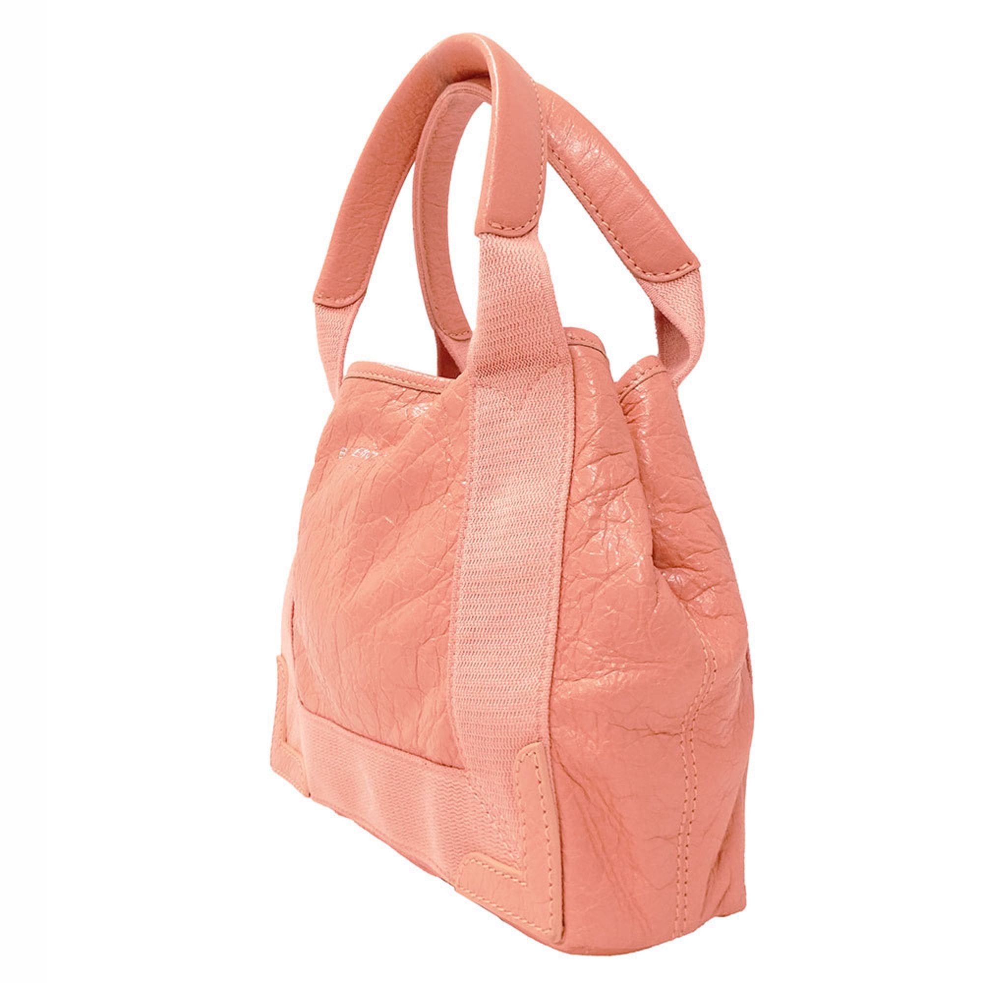 Balenciaga Balenciaga Women's Handbag, Brand Name Handbag/Shoulder Bag, 2-way, Leather, Navy Cabas XS, Salmon Pink, 390346, Handheld, Crossbody Size ONE SIZE - 4 Thumbnail