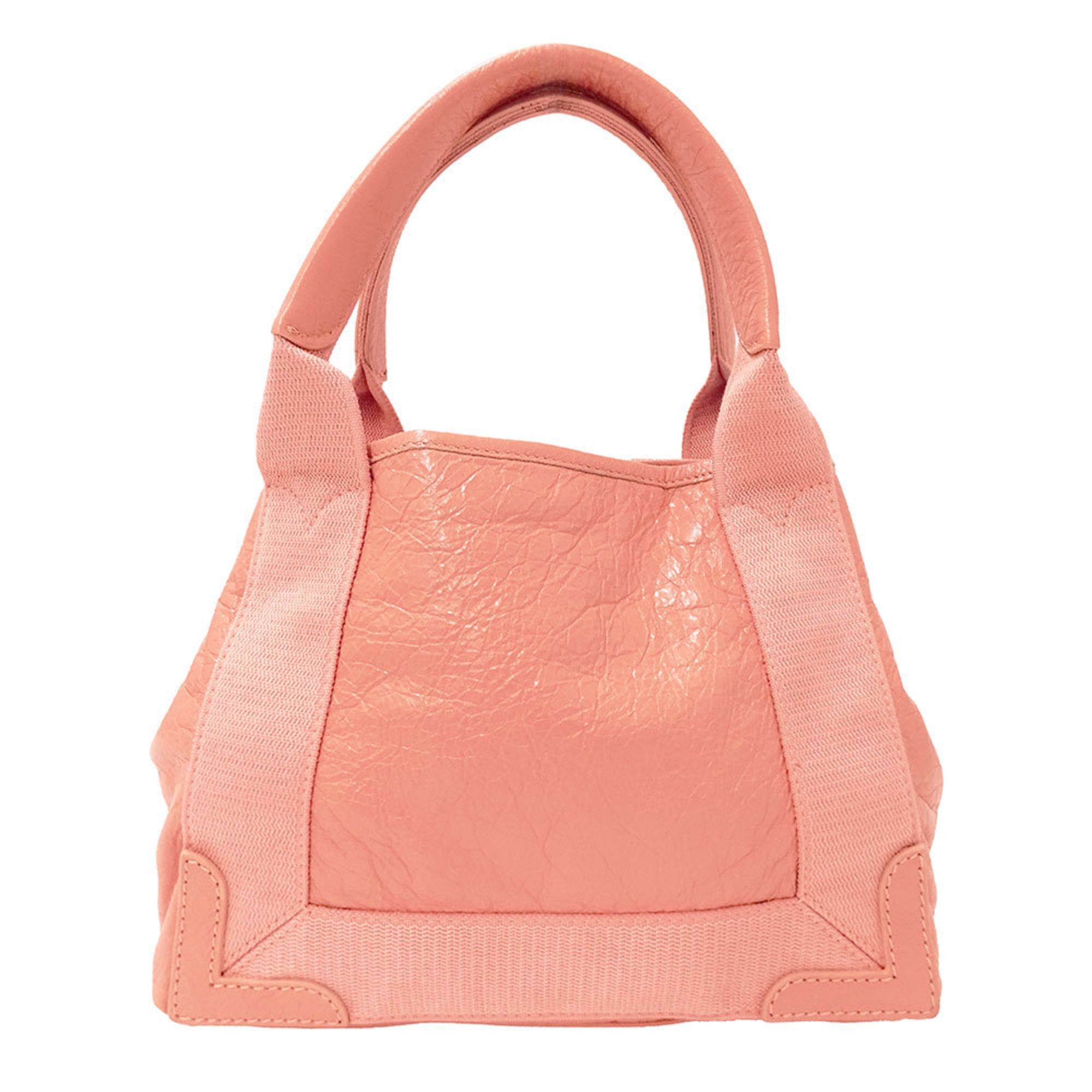 Balenciaga Balenciaga Women's Handbag, Brand Name Handbag/Shoulder Bag, 2-way, Leather, Navy Cabas XS, Salmon Pink, 390346, Handheld, Crossbody Size ONE SIZE - 2 Thumbnail