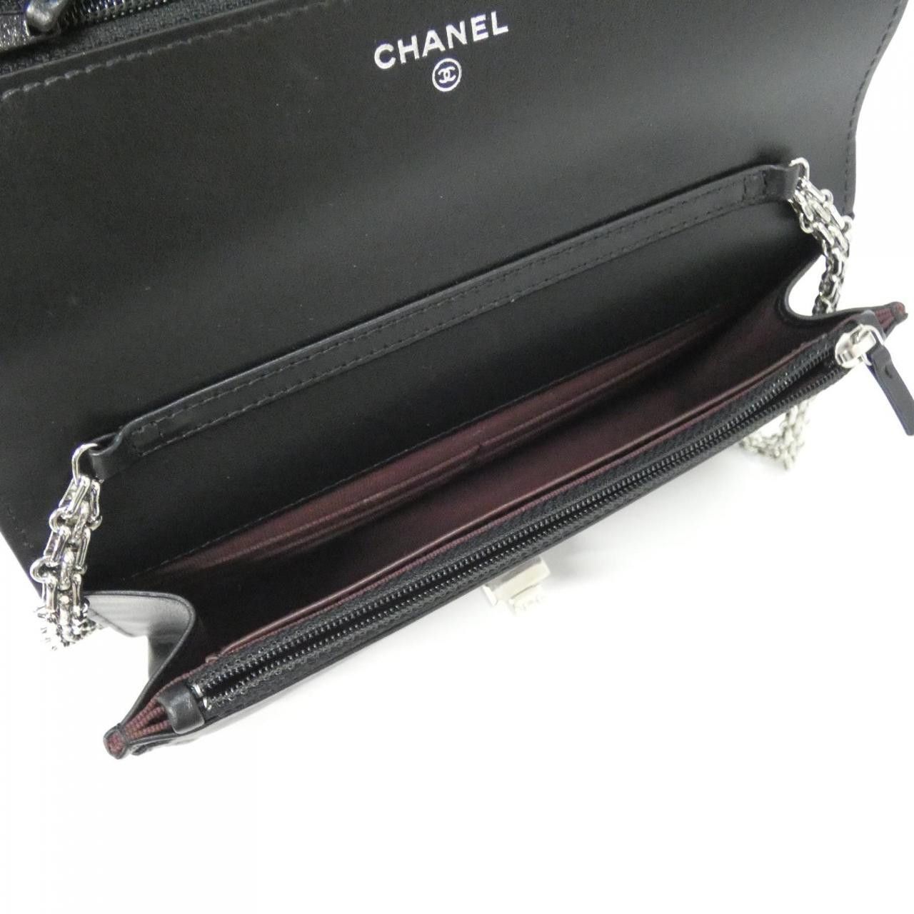 Chanel Chanel Chanel Calfskin Chain Wallet Leather Other 70328 DUTY FREE for USA Size ONE SIZE - 9 Thumbnail