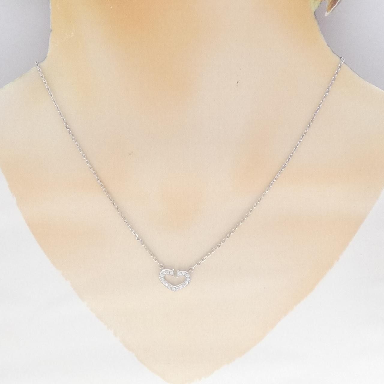 Cartier Cartier Cartier C Heart 750 White Gold Diamond Necklace Precious Metal Necklace B7008300 DUTY FREE for USA Size ONE SIZE - 6 Thumbnail