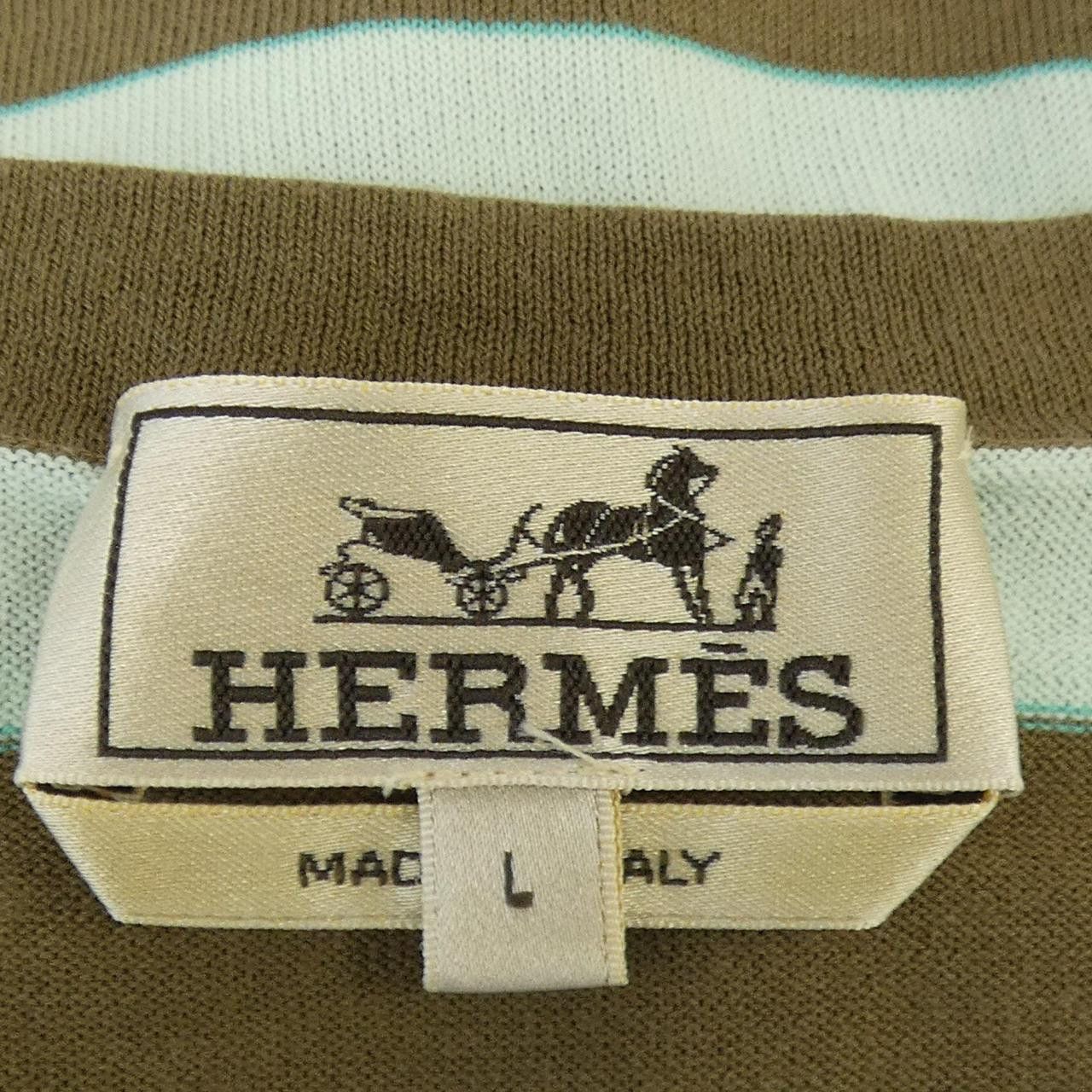 Hermes Hermes Hermes Cotton T Shirt Textile T-Shirts DUTY FREE for USA Size ONE SIZE - 4 Thumbnail