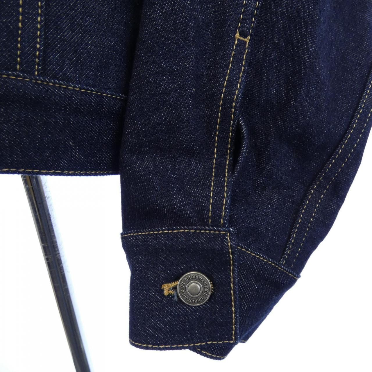 Dior Dior Christian Dior Dior Oblique Denim Jacket Textile Outerwear 442V34A3161 DUTY FREE for USA Size ONE SIZE - 6 Thumbnail