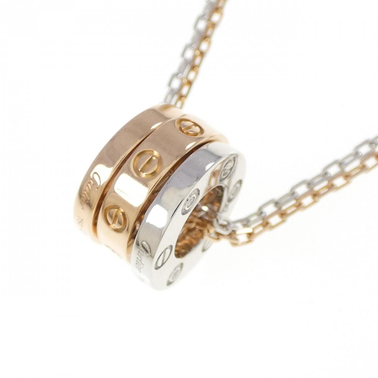 Cartier Cartier Cartier Love 18K Gold Diamond Necklace Precious Metal Necklace B7219700 DUTY FREE for USA Size ONE SIZE - 3 Thumbnail