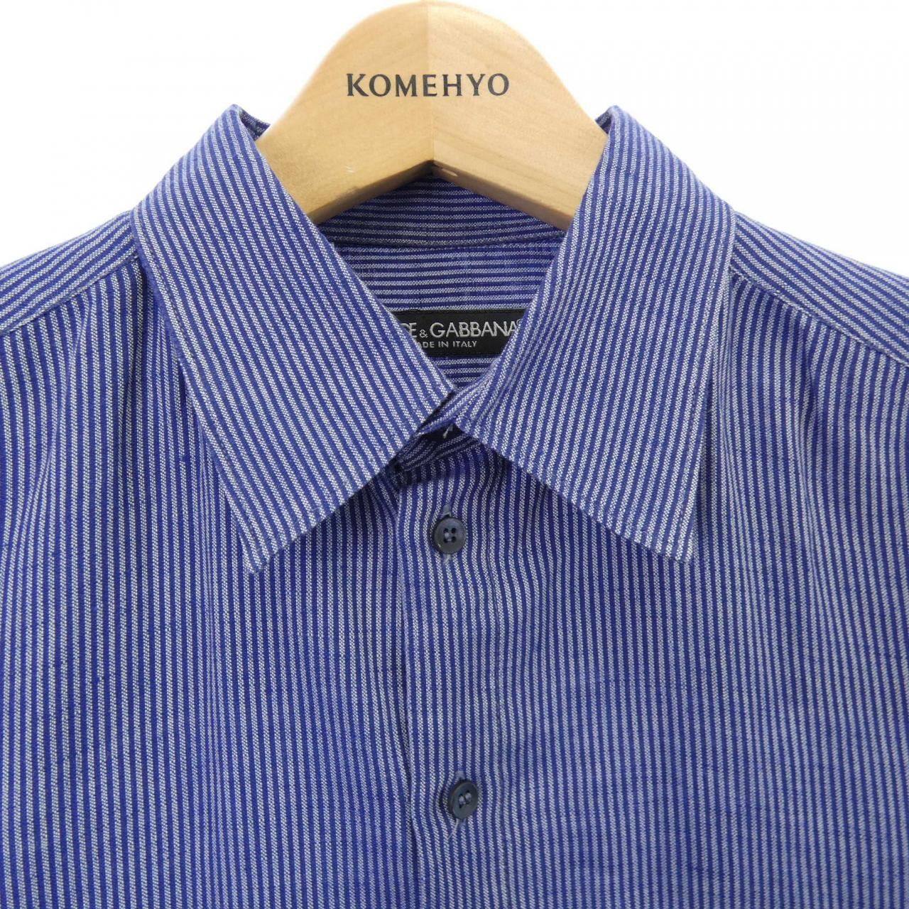 Dolce & Gabbana Dolce & Gabbana Dolce&Gabbana Cotton Shirt Textile Dress Shirt G5CH8TFR4AW DUTY FREE for USA Size ONE SIZE - 5 Thumbnail