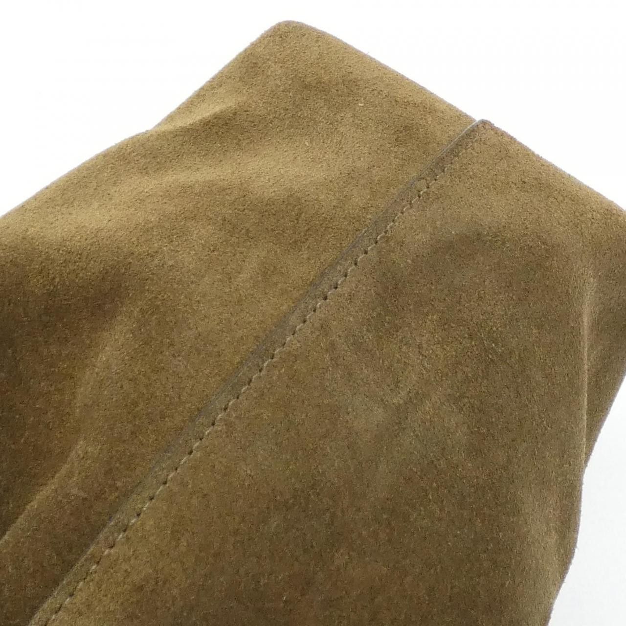 Jimmy Choo Jimmy Choo JIMMY CHOO Curry Drawstring Suede Bag Leather Shoulder Bag DUTY FREE for USA Size ONE SIZE - 4 Thumbnail