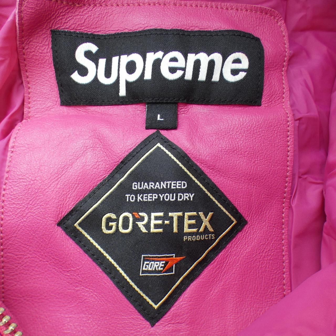 Supreme Supreme Supreme GORE-TEX Leather Jacket Leather Outerwear GORE-TEX DUTY FREE for USA Size ONE SIZE - 4 Thumbnail