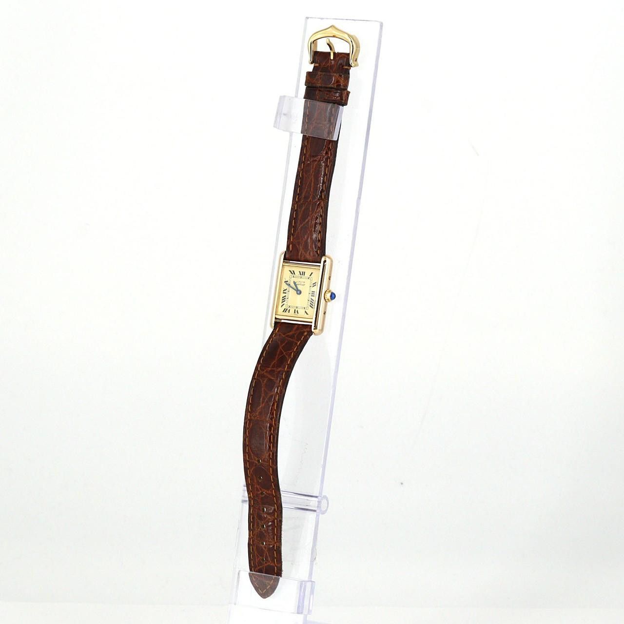 Cartier Cartier Cartier Must Tank Quartz Metal Quartz DUTY FREE for USA Size ONE SIZE - 2 Thumbnail
