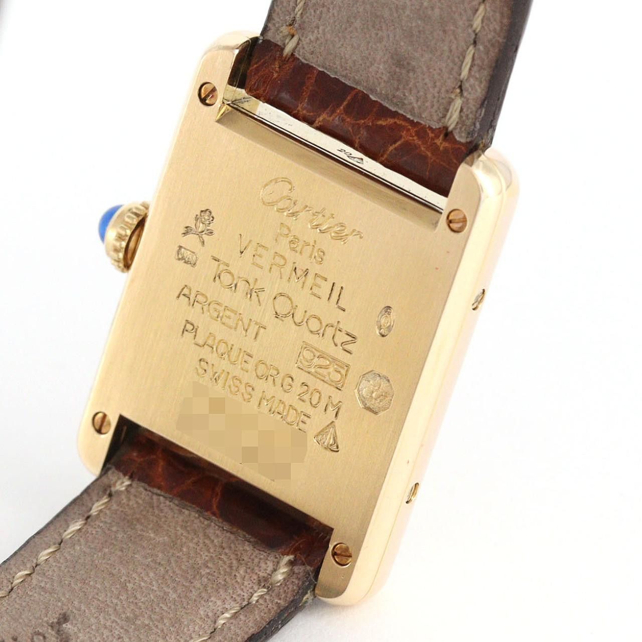 Cartier Cartier Cartier Must Tank Quartz Metal Quartz DUTY FREE for USA Size ONE SIZE - 6 Thumbnail