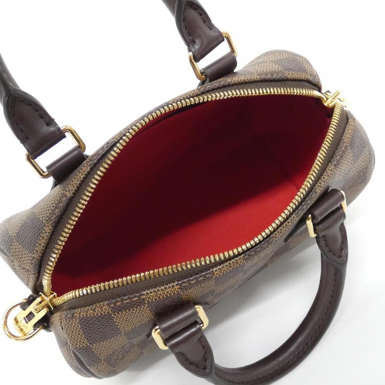 Louis Vuitton Louis Vuitton Louis Vuitton Damier Speedy Bandouliere Boston Bag Textile Handbag N40489 DUTY FREE for USA Size ONE SIZE - 7 Thumbnail