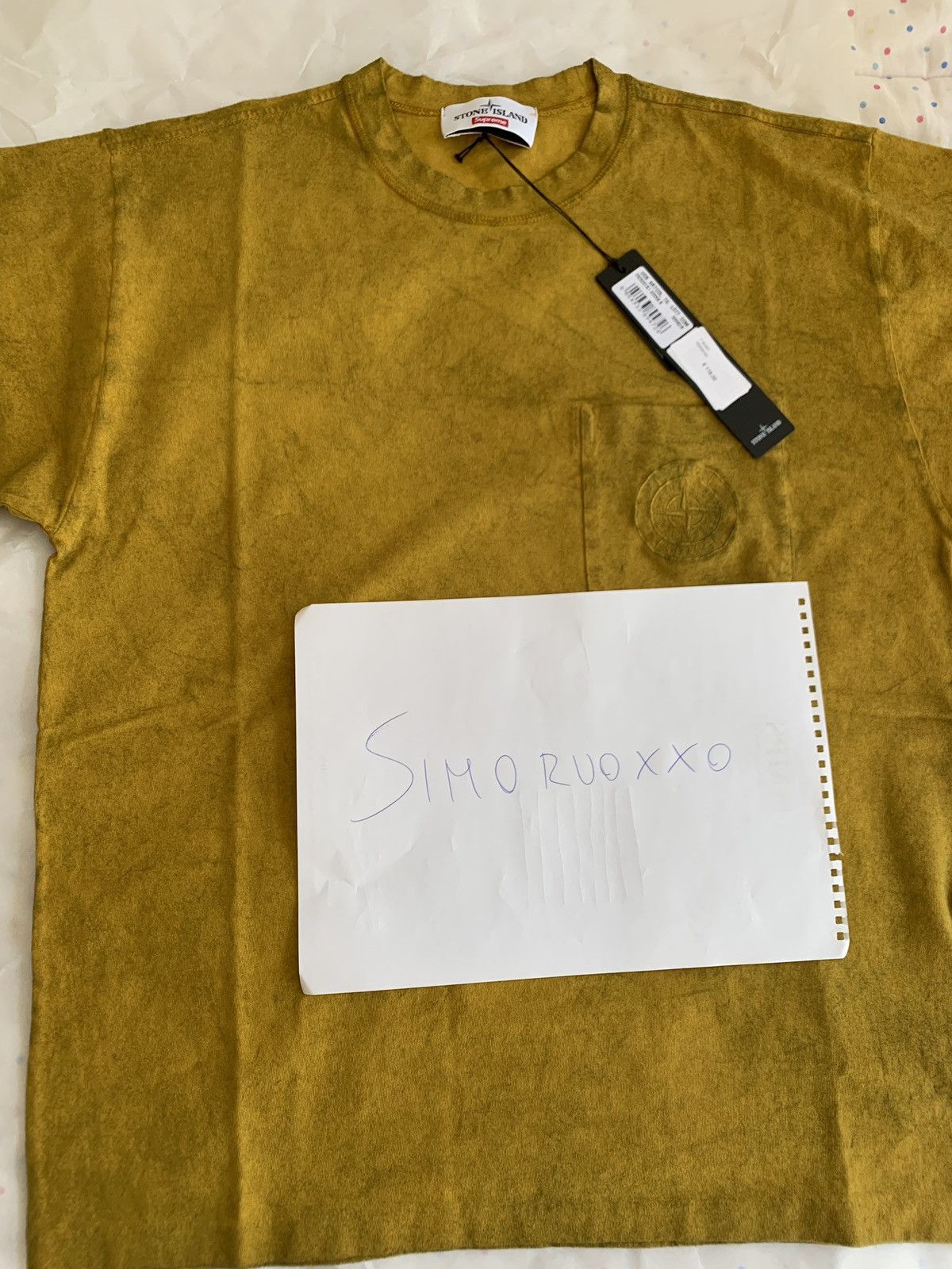 Stone Island × Supreme Supreme x Stone Island Pocket Tee (Olive 