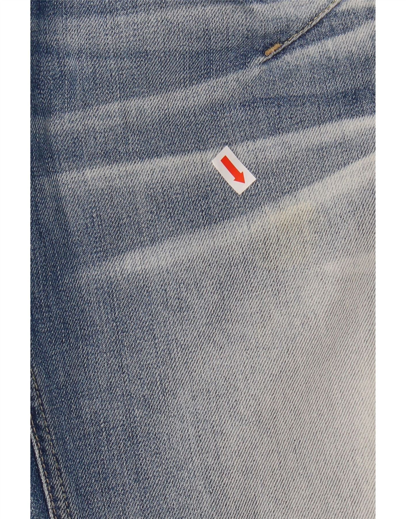 Diesel Womens Fayza Relaxed Fit Low Waist Jeans W24 L26 Blue Cotton Size 24" / US 00 / IT 34 - 4 Thumbnail