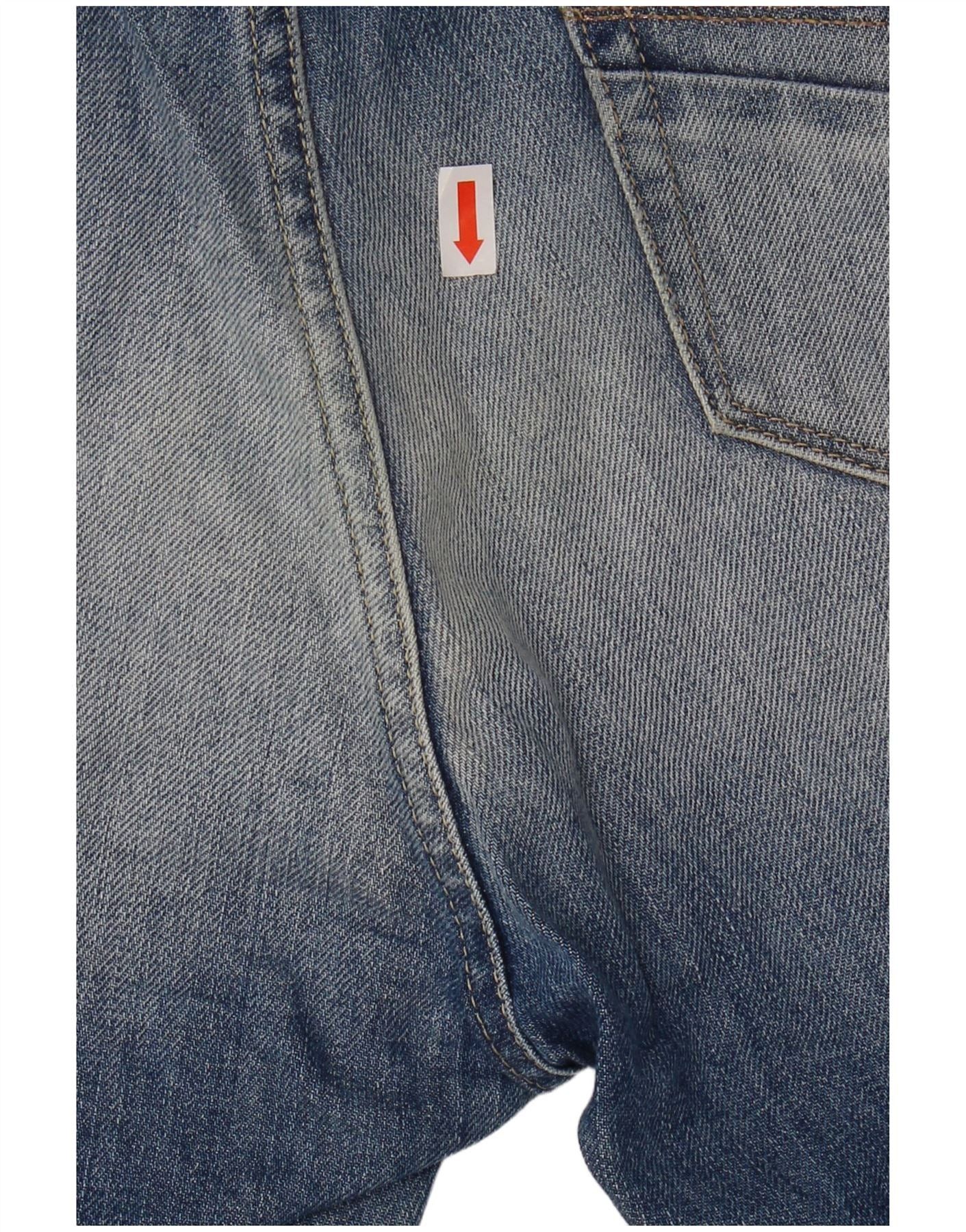 Diesel Womens Fayza Relaxed Fit Low Waist Jeans W24 L26 Blue Cotton Size 24" / US 00 / IT 34 - 3 Thumbnail