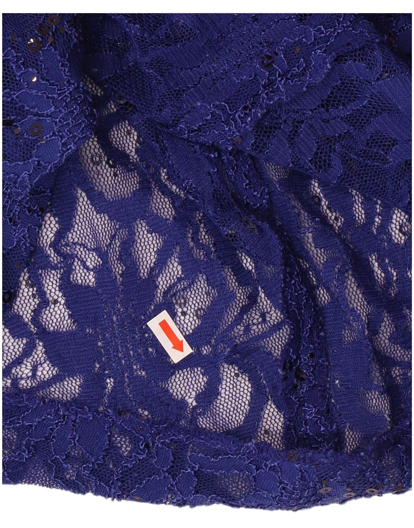 Ralph Lauren Womens Sleeveless Sheath Dress US 8 Medium Blue Floral Nylon Size XS / US 0-2 / IT 36-38 - 4 Thumbnail