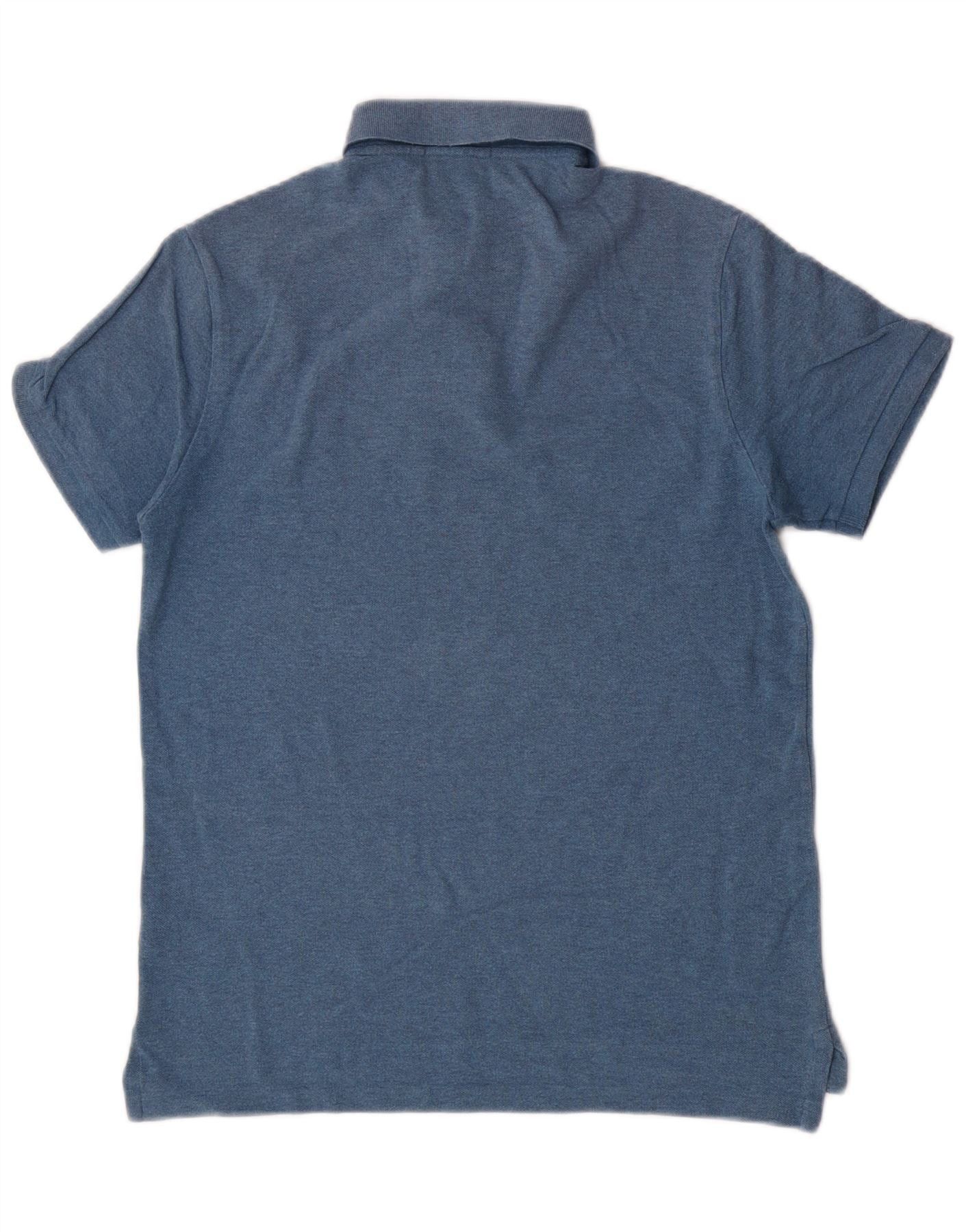 Polo Ralph Lauren Mens Custom Slim Fit Polo Shirt Medium Blue Cotton Size US M / EU 48-50 / 2 - 2 Thumbnail
