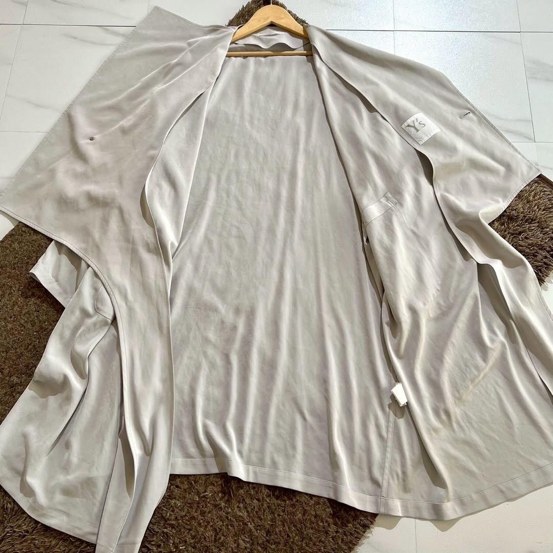 Yohji Yamamoto Y's 22SS Oversized Long Coat Gray Size L Size US L / EU 52-54 / 3 - 2 Thumbnail