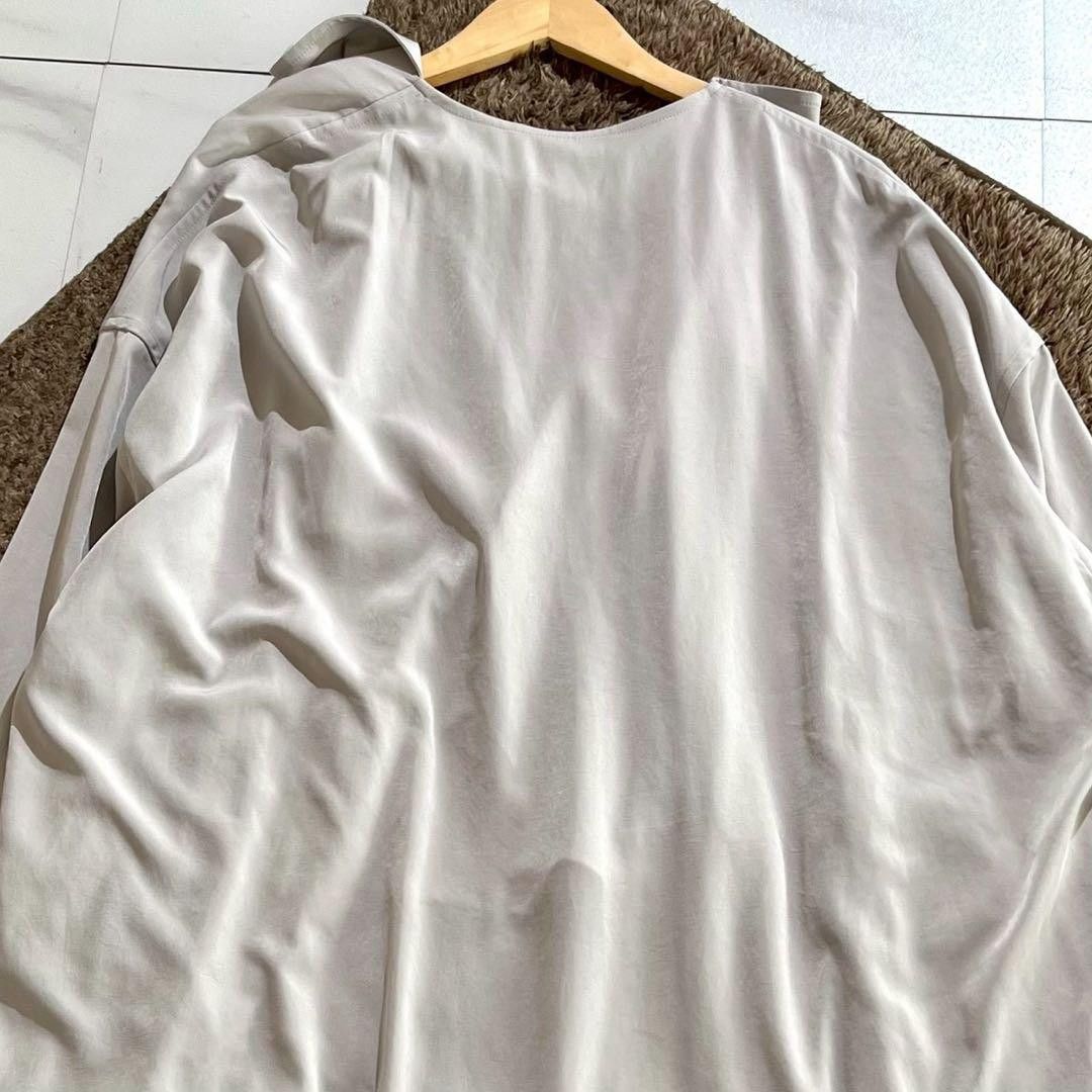 Yohji Yamamoto Y's 22SS Oversized Long Coat Gray Size L Size US L / EU 52-54 / 3 - 6 Thumbnail