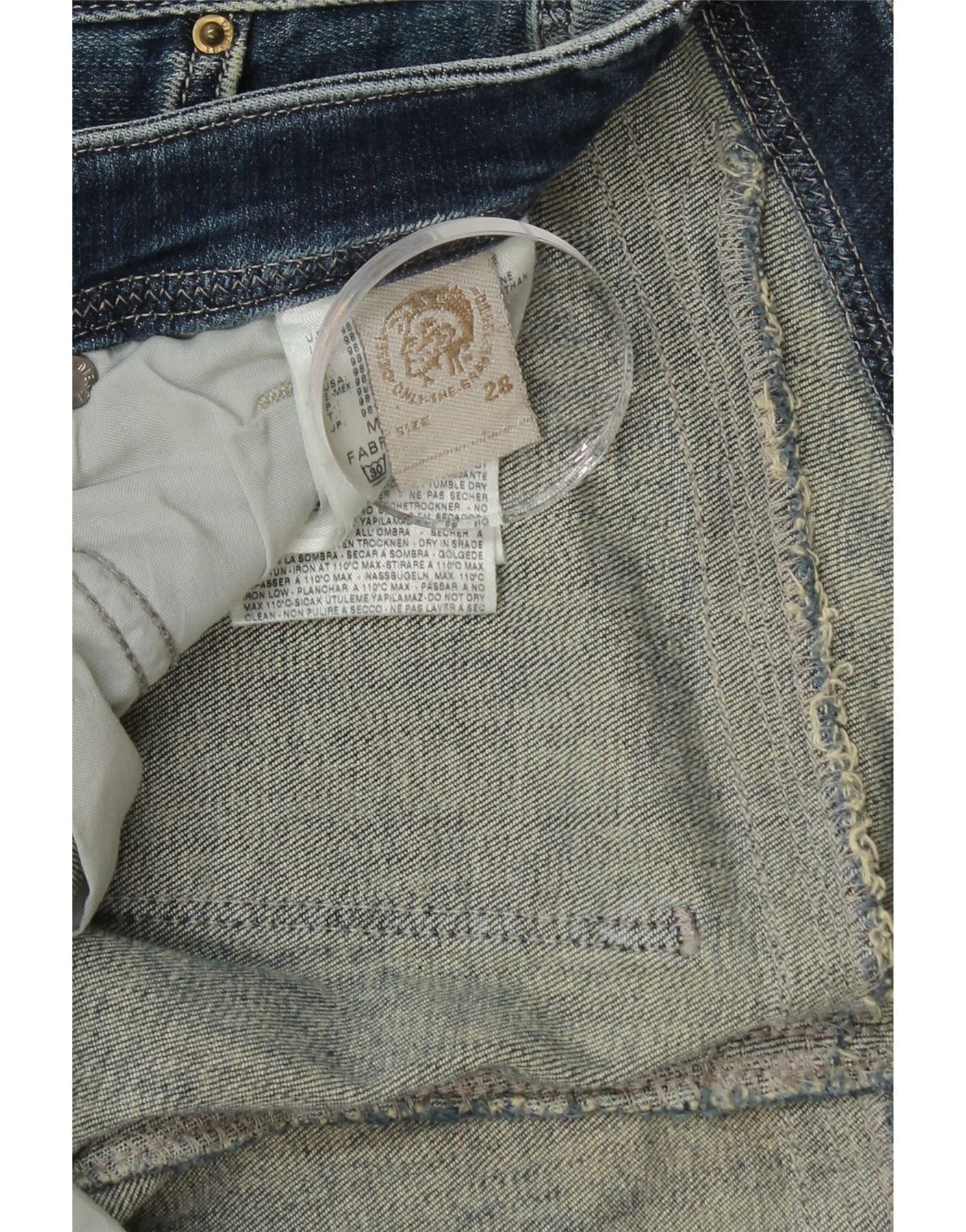 Diesel Womens Slim Jeans W28 L30 Blue Cotton Size 42" / US 20 - 3 Thumbnail