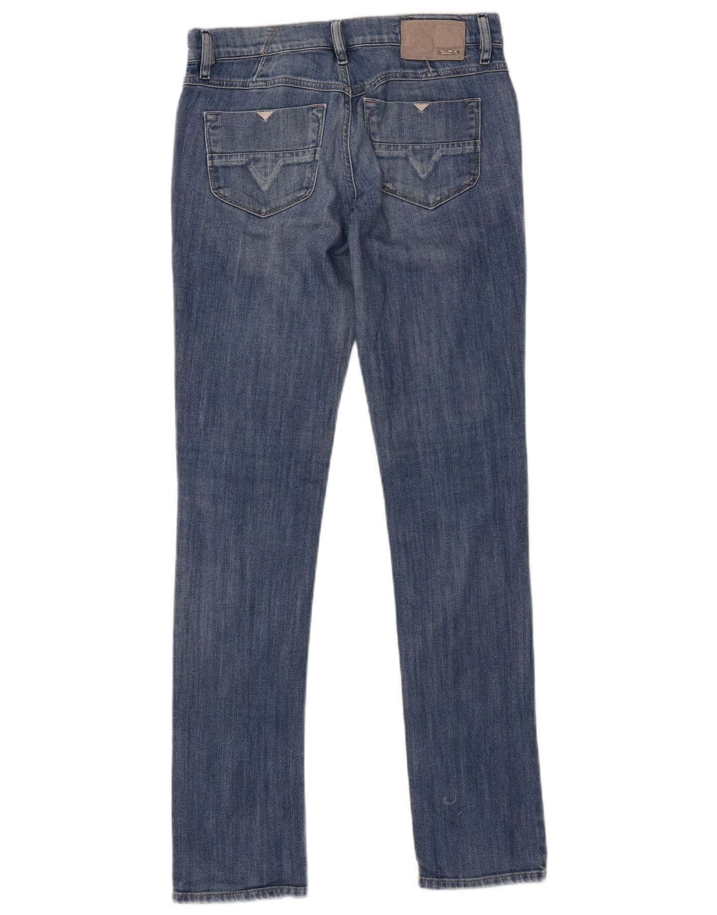 Diesel Womens Livy Super Slim Straight Jeans W28 L32 Blue Cotton Size 42" / US 20 - 2 Thumbnail