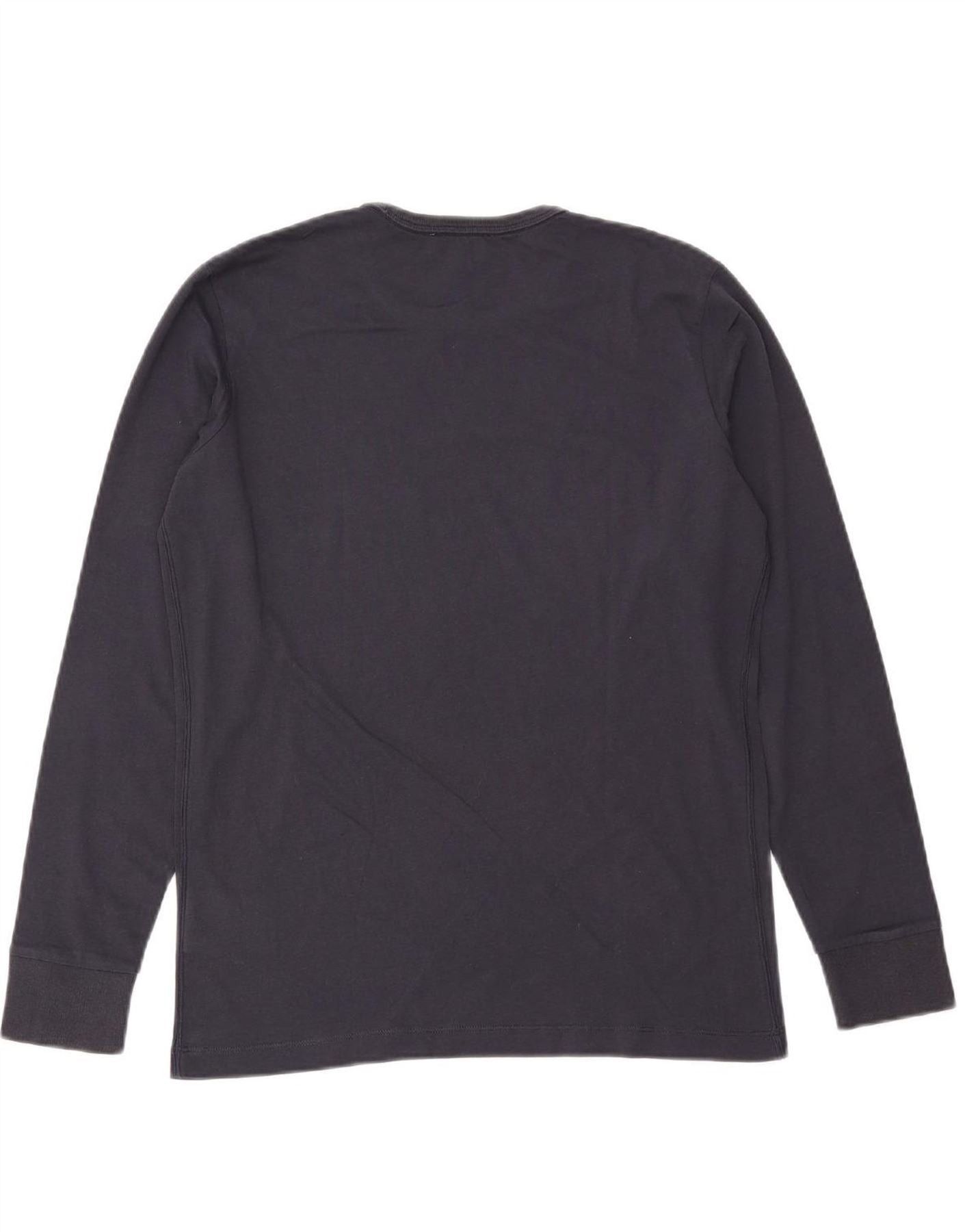 Diesel Mens Graphic Top Long Sleeve Small Navy Blue Cotton Size US S / EU 44-46 / 1 - 2 Thumbnail