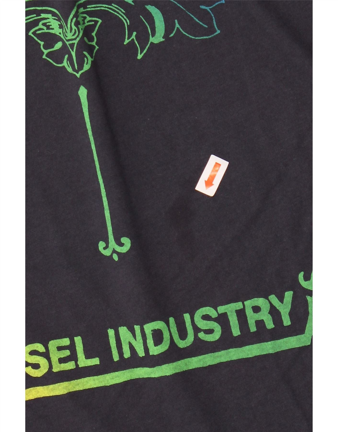 Diesel Mens Graphic Top Long Sleeve Small Navy Blue Cotton Size US S / EU 44-46 / 1 - 3 Thumbnail