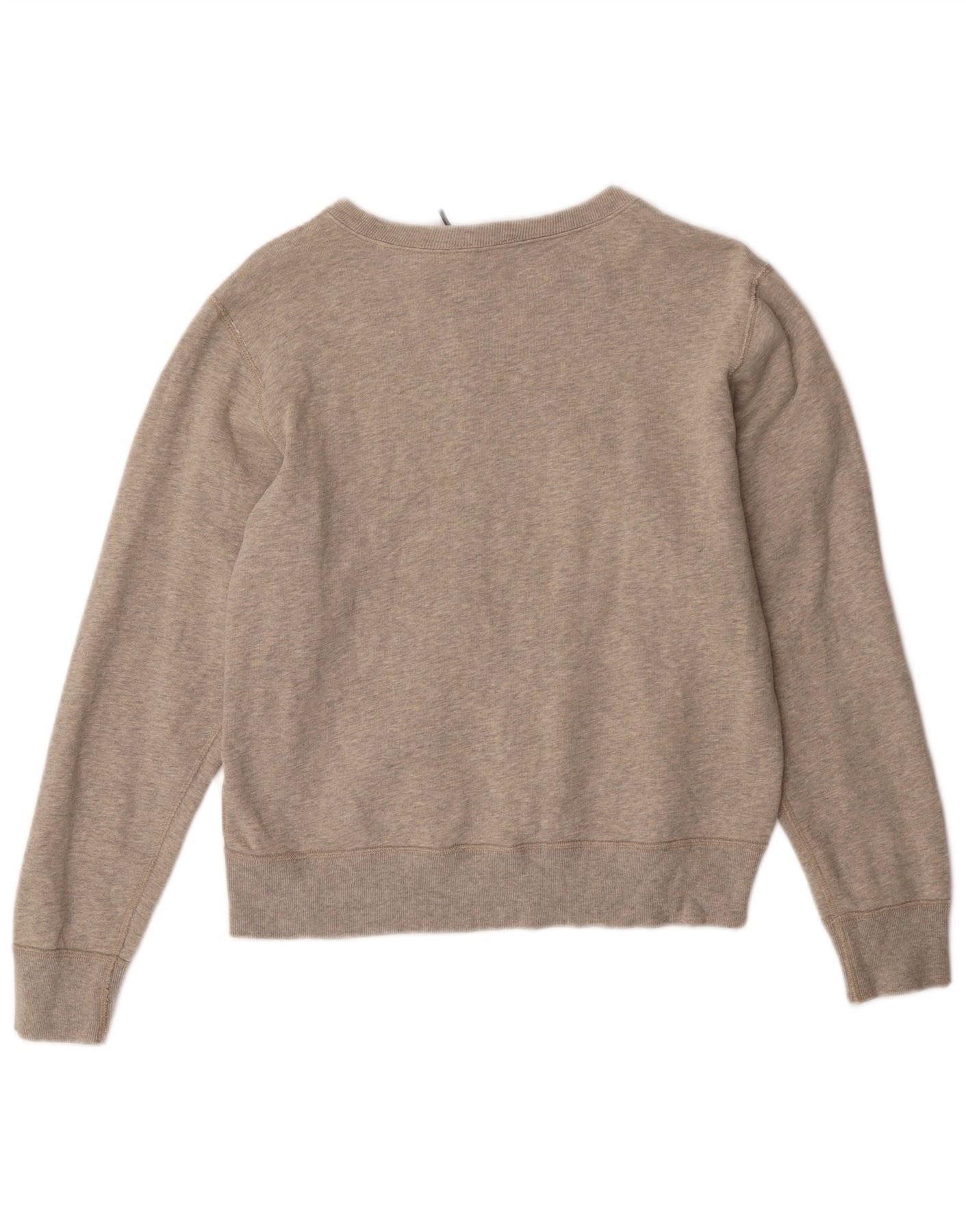 Polo Ralph Lauren Womens Graphic Sweatshirt Jumper UK 16 Large Grey Cotton Size L / US 10 / IT 46 - 2 Thumbnail
