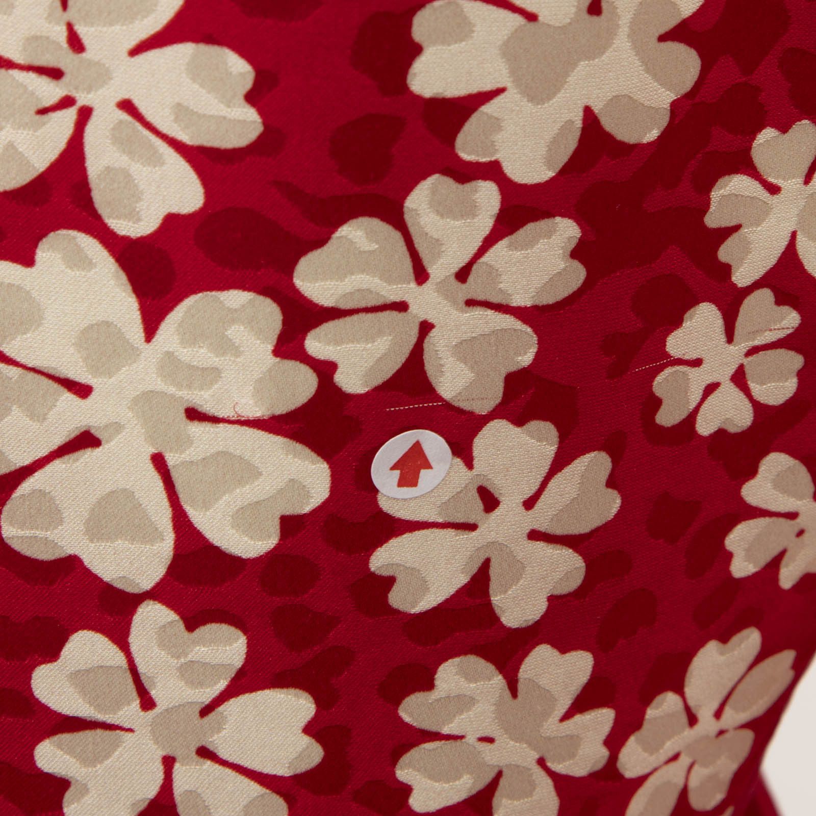 Miu Miu Red Silk Floral Mini Dress Size XS / US 0-2 / IT 36-38 - 8 Thumbnail