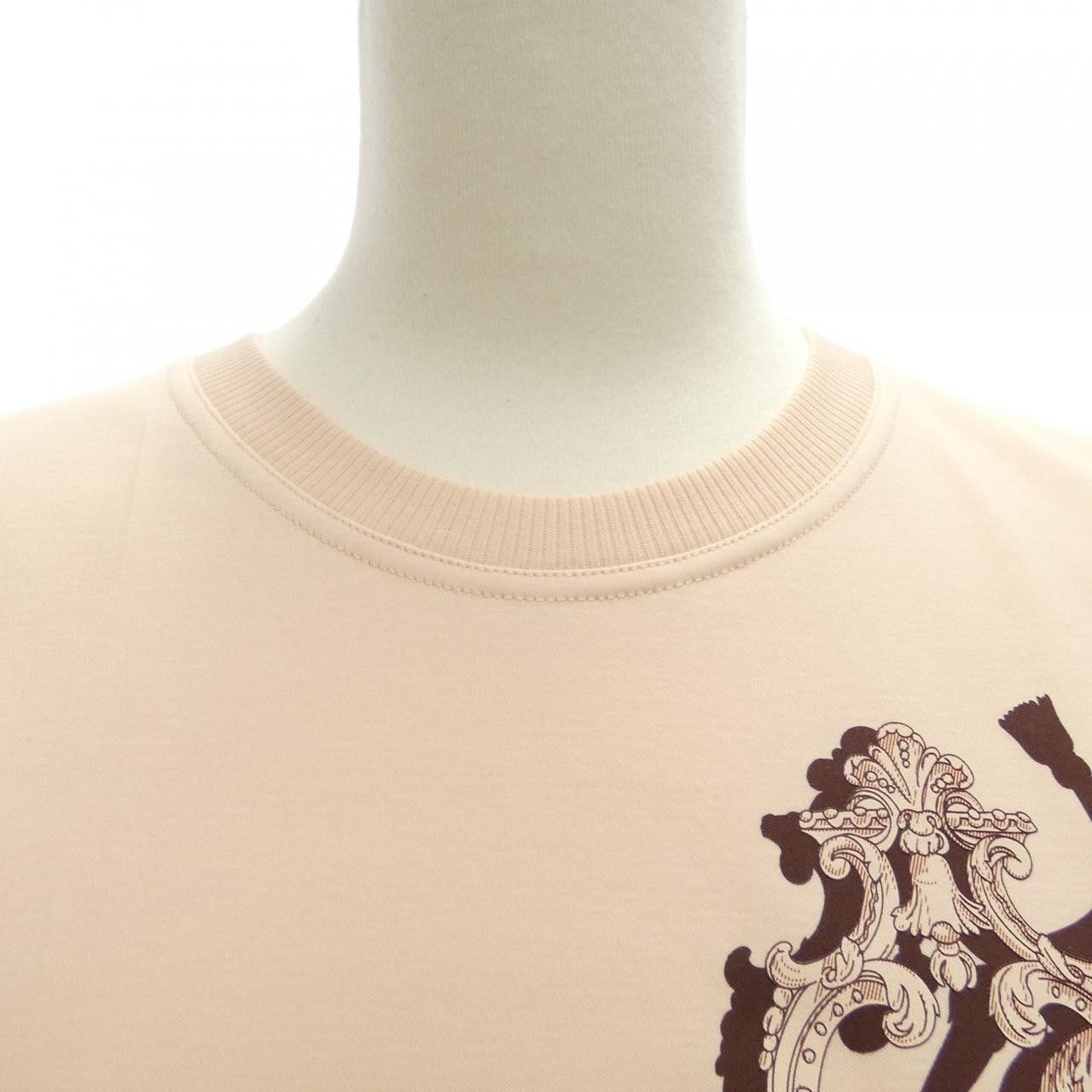 Hermes Hermes Hermes Cartouche Cotton TShirt Textile T-Shirts DUTY FREE for USA Size ONE SIZE - 5 Thumbnail