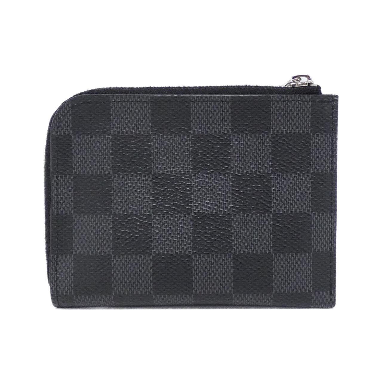 Louis Vuitton Louis Vuitton Louis Vuitton Damier Graphite Coated Canvas Coin Case Textile Coin Case N63237 DUTY FREE for USA Size ONE SIZE - 2 Thumbnail