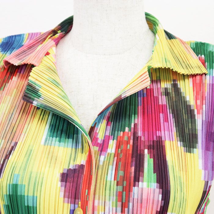 Other Other PLEATS PLEASE Mosaic Polyester Sleeveless Top Textile Tops DUTY FREE for USA Size ONE SIZE - 2 Thumbnail