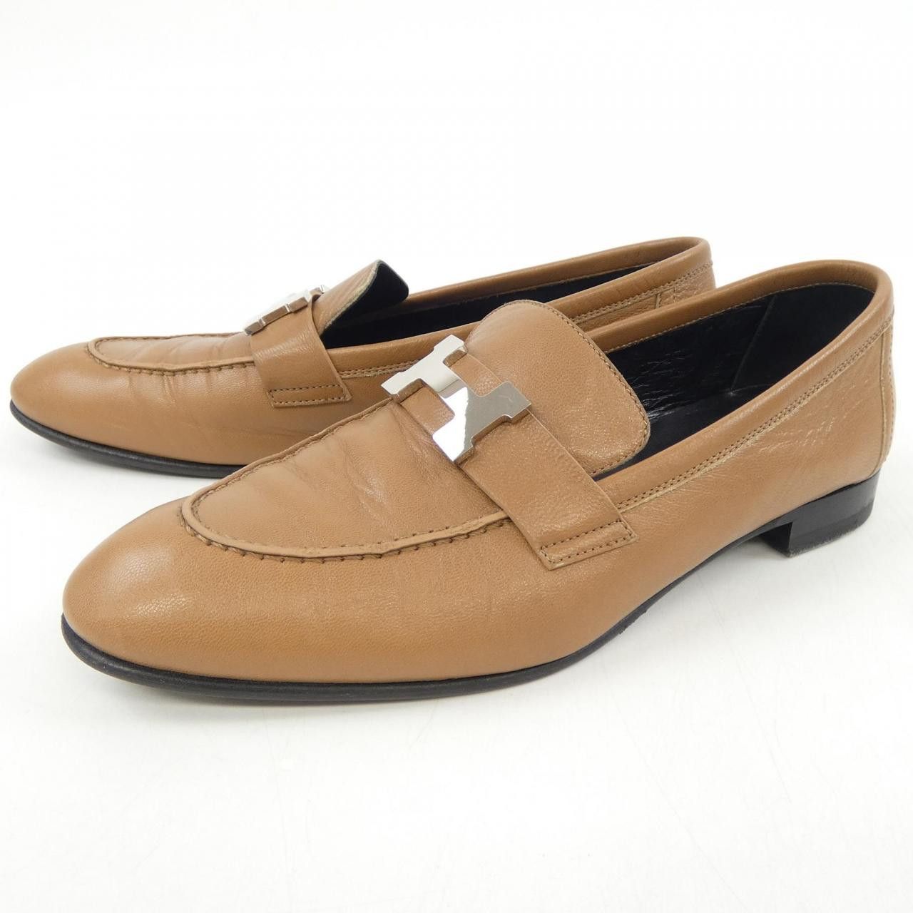 Hermes Hermes Hermes Paris H Buckle Leather Shoes Leather Shoes DUTY FREE for USA Size ONE SIZE - 3 Thumbnail