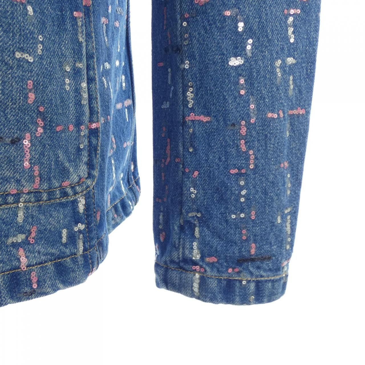 Chanel Chanel Chanel METIERS D’ART Denim Jacket Textile Outerwear P75259V6685523A DUTY FREE for USA Size ONE SIZE - 7 Thumbnail