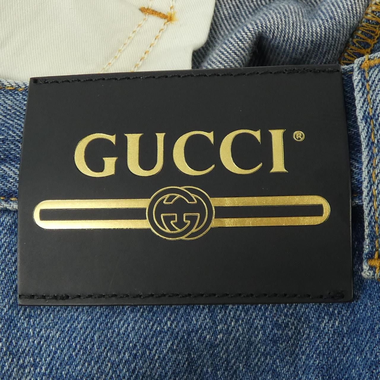 Gucci Gucci Gucci 80S With Horsebit Jeans Textile Jeans 666841XDBP5 DUTY FREE for USA Size ONE SIZE - 6 Thumbnail