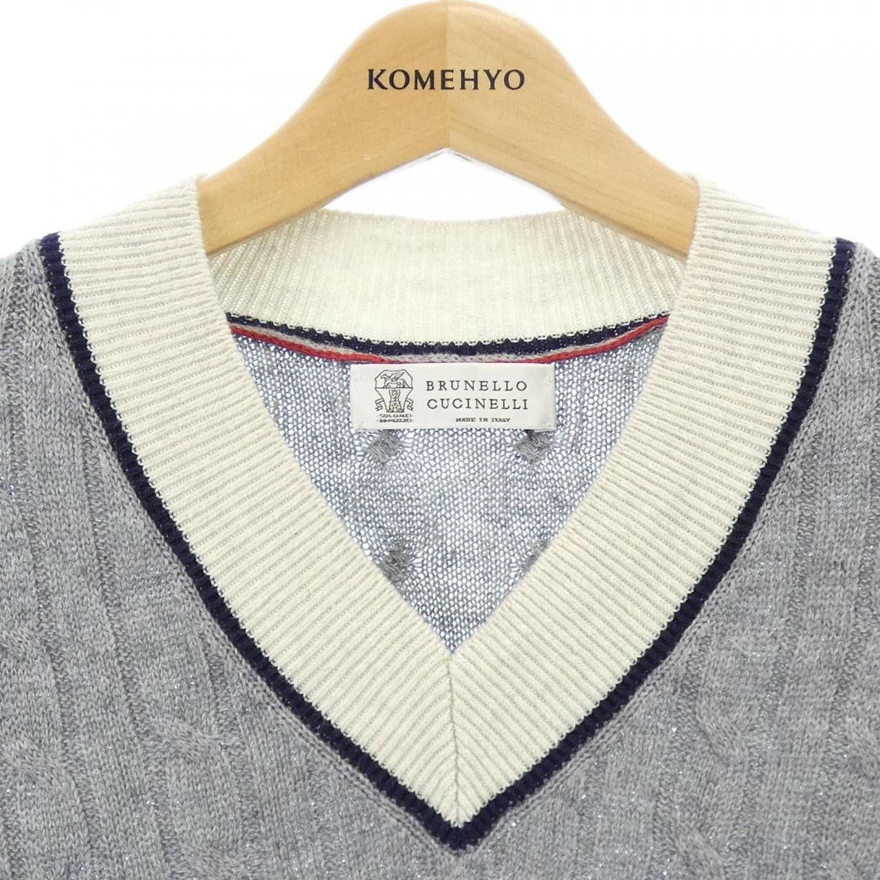 Brunello Cucinelli Brunello Cucinelli Brunello Cucinelli Knit Textile Tops DUTY FREE for USA Size ONE SIZE - 5 Thumbnail
