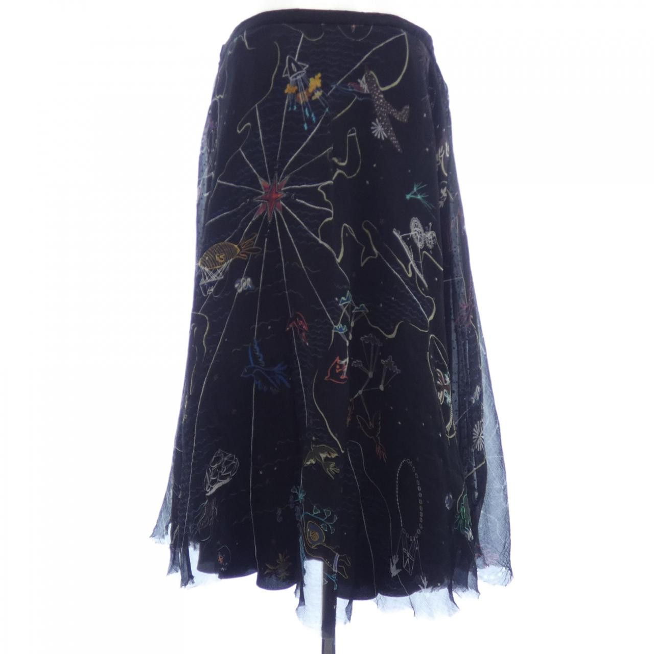 Dior Dior Christian Dior Silk Skirt Textile Skirts 7A21312A1672 DUTY FREE for USA Size ONE SIZE - 2 Thumbnail