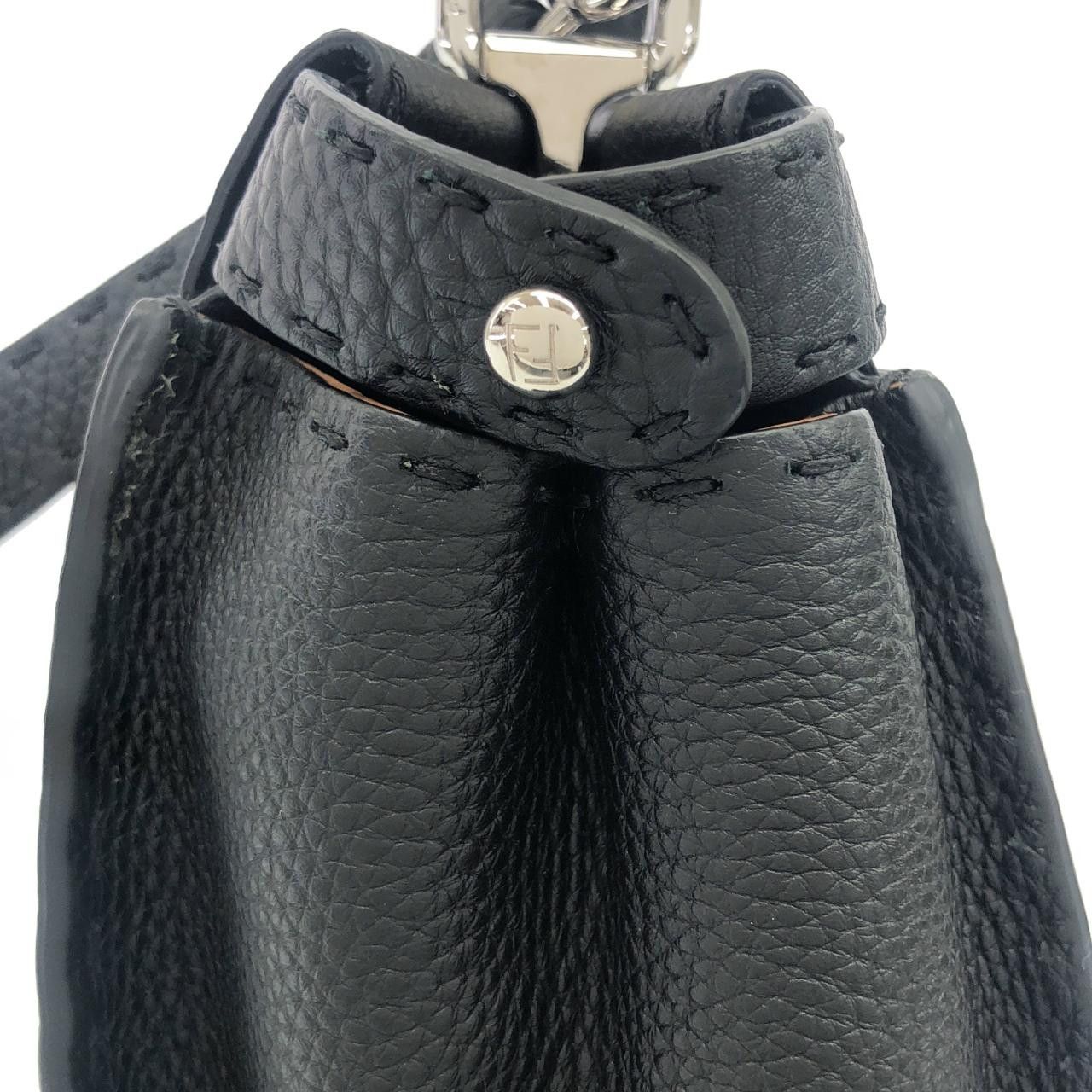 Fendi Fendi Fendi Selleria Peekaboo Calf Handbag Leather Handbag 8BN290Q0J DUTY FREE for USA Size ONE SIZE - 5 Thumbnail