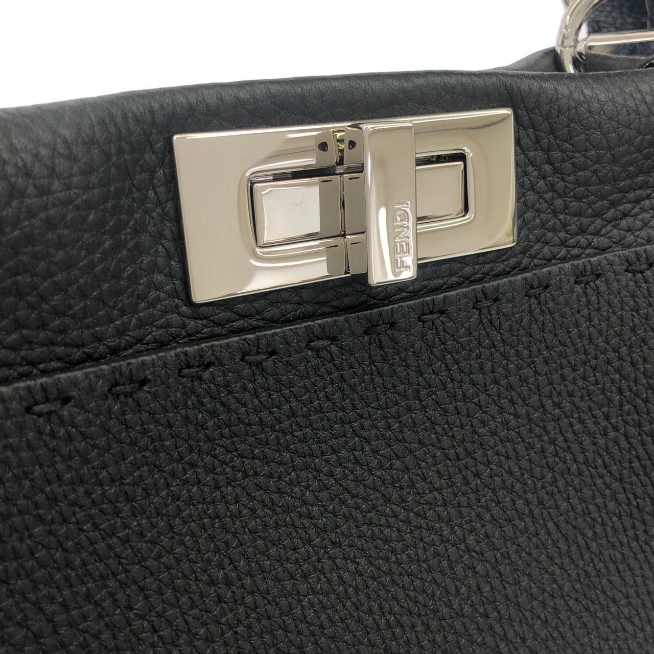 Fendi Fendi Fendi Selleria Peekaboo Calf Handbag Leather Handbag 8BN290Q0J DUTY FREE for USA Size ONE SIZE - 3 Thumbnail