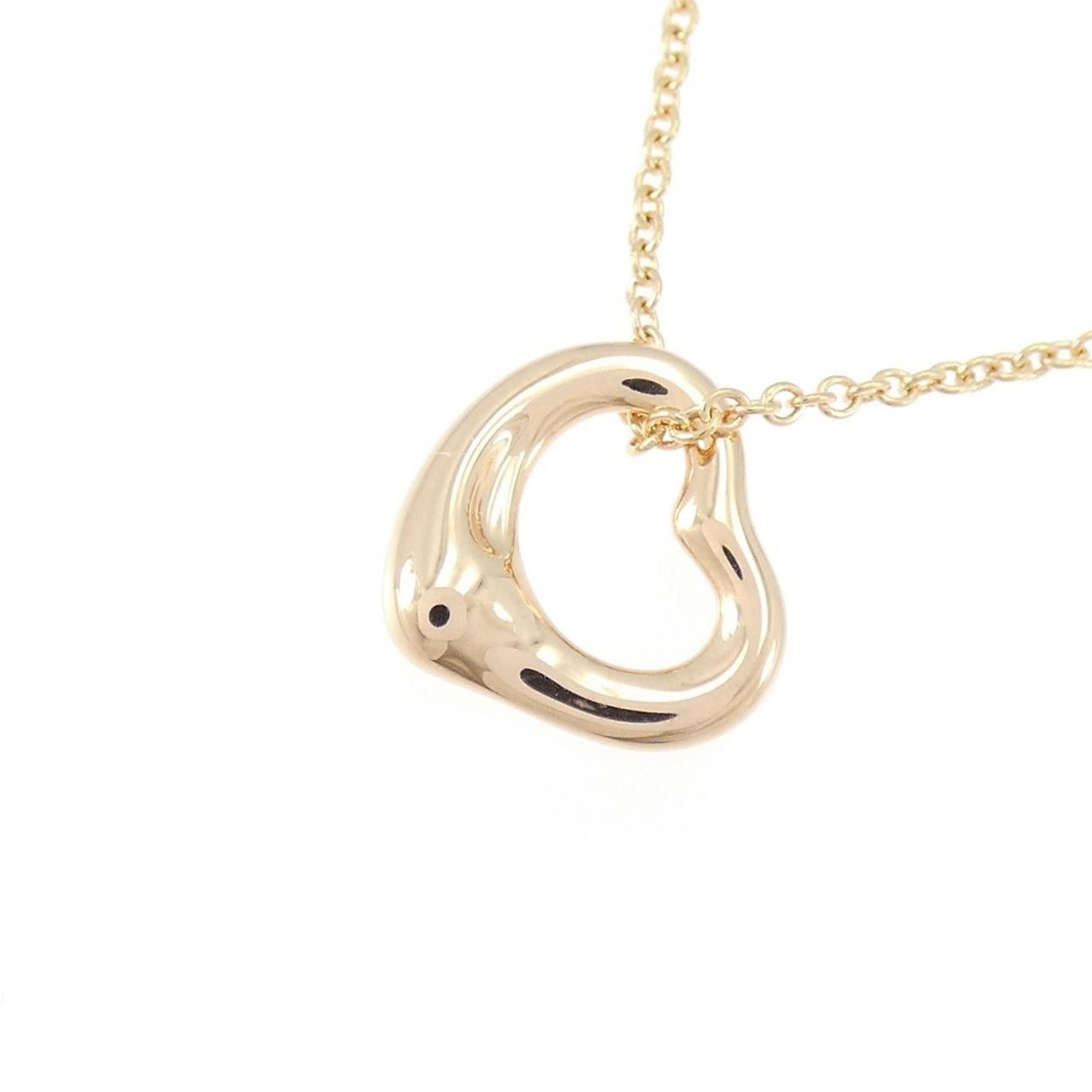 Tiffany & Co. Tiffany & Co. Tiffany & Co. 750 Pink Gold Open Heart Necklace Precious Metal Necklace DUTY FREE for USA Size ONE SIZE - 3 Thumbnail