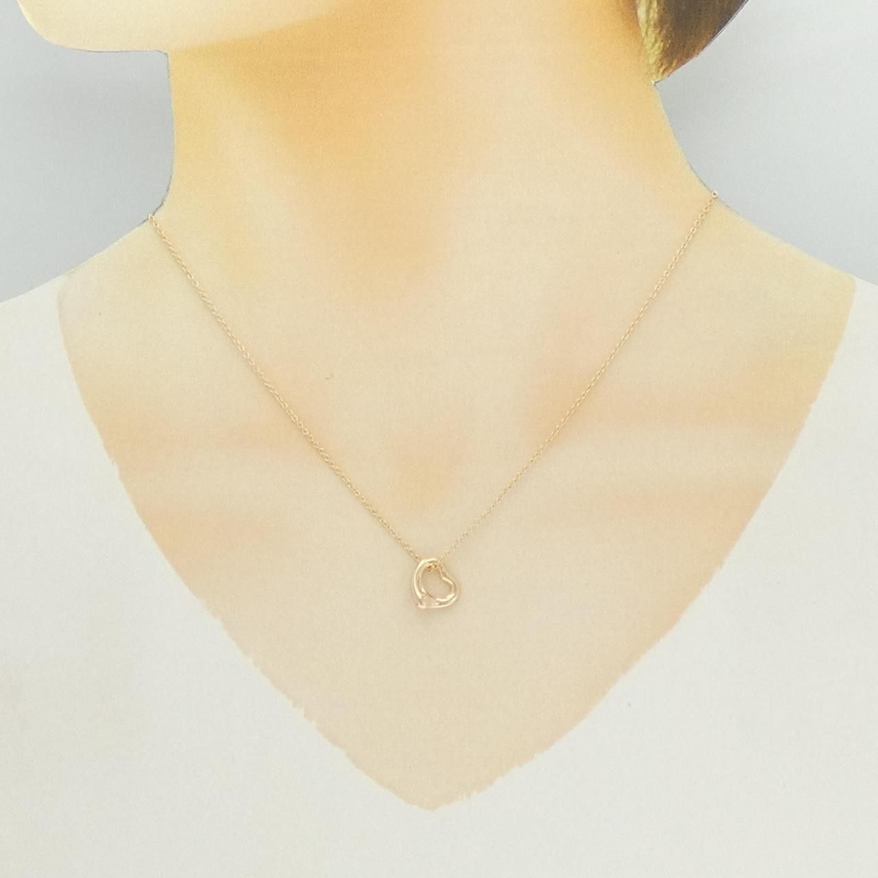 Tiffany & Co. Tiffany & Co. Tiffany & Co. 750 Pink Gold Open Heart Necklace Precious Metal Necklace DUTY FREE for USA Size ONE SIZE - 6 Thumbnail